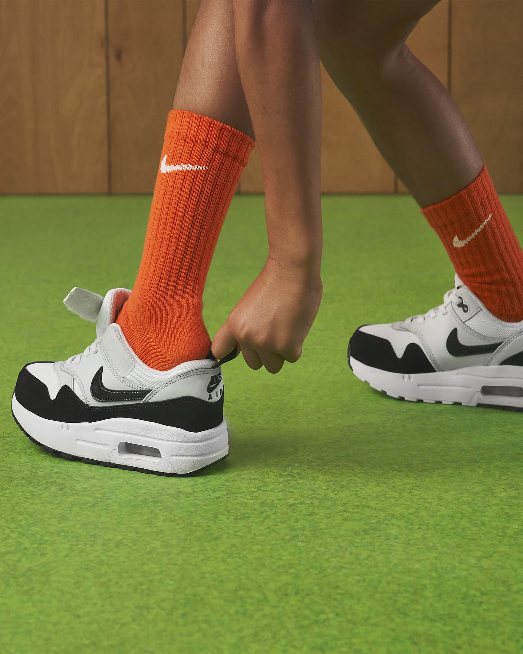 Nike Air Max 1 EasyOn Schuh für jüngere Kinder - Weiß/Pure Platinum/Schwarz