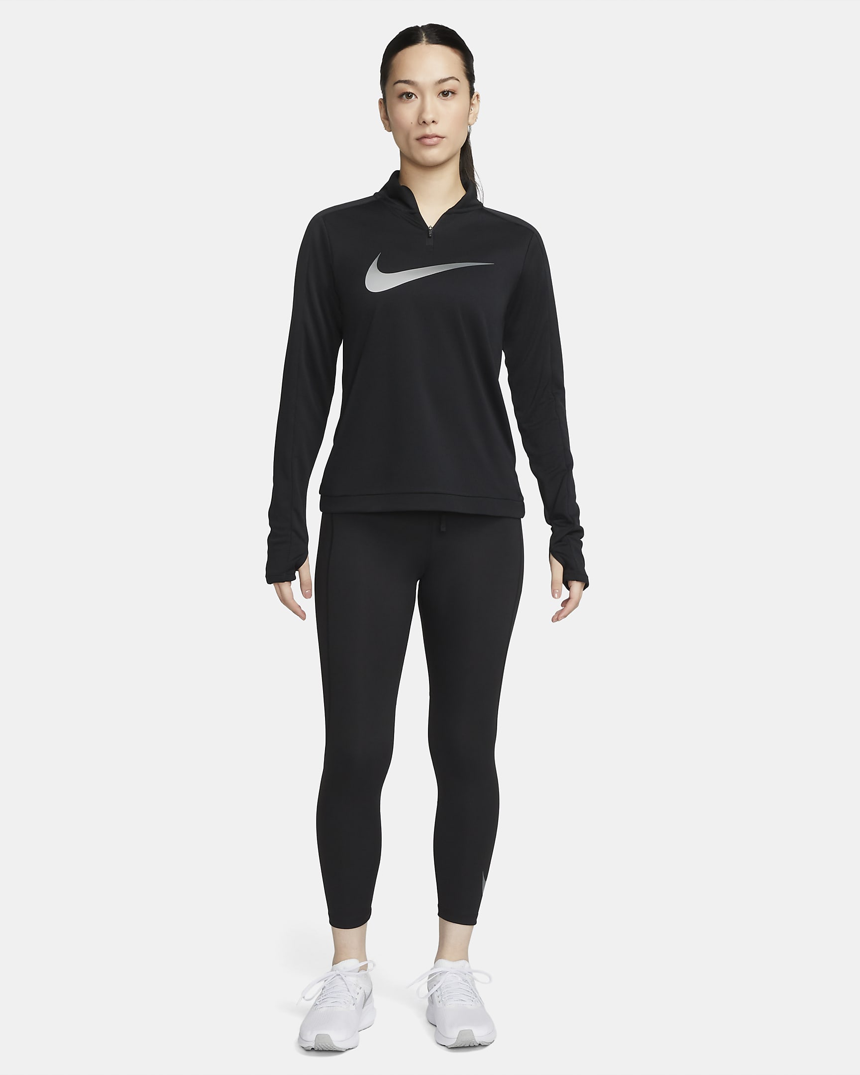 Nike Dri-FIT Swoosh Women's 1/4-Zip Long-Sleeve Running Mid Layer. Nike IN