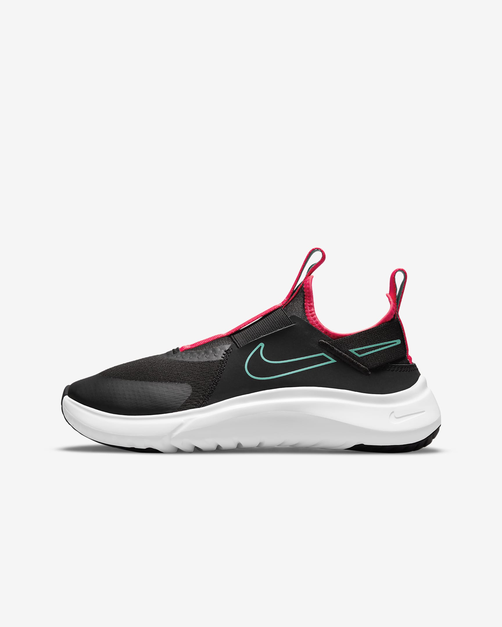 Calzado de running en carretera para niños grandes Nike Flex Plus - Negro/Rojo sirena/Azul verdoso lavado