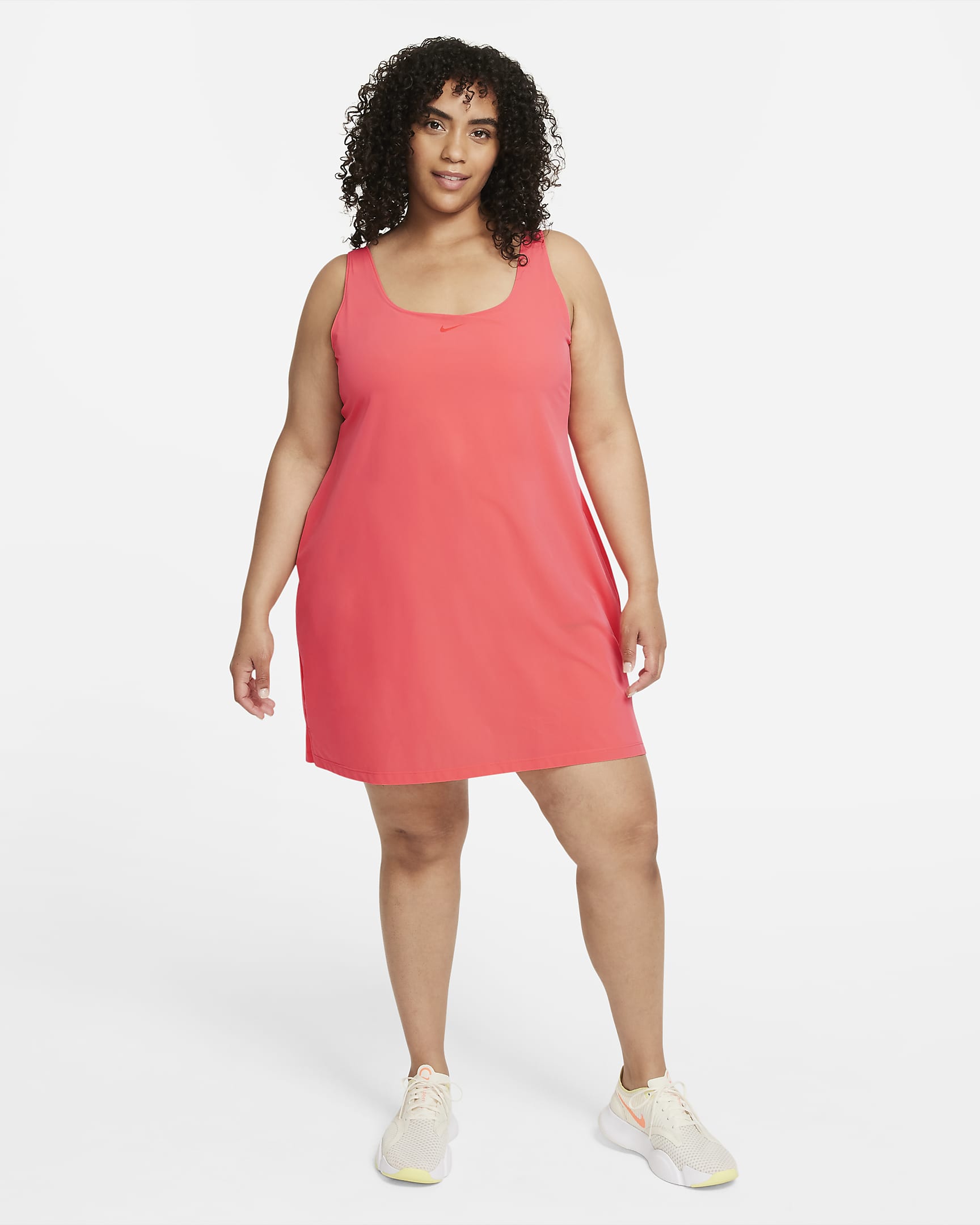 Nike Bliss Luxe Women's Training Dress (Plus Size) - Magic Ember/Clear