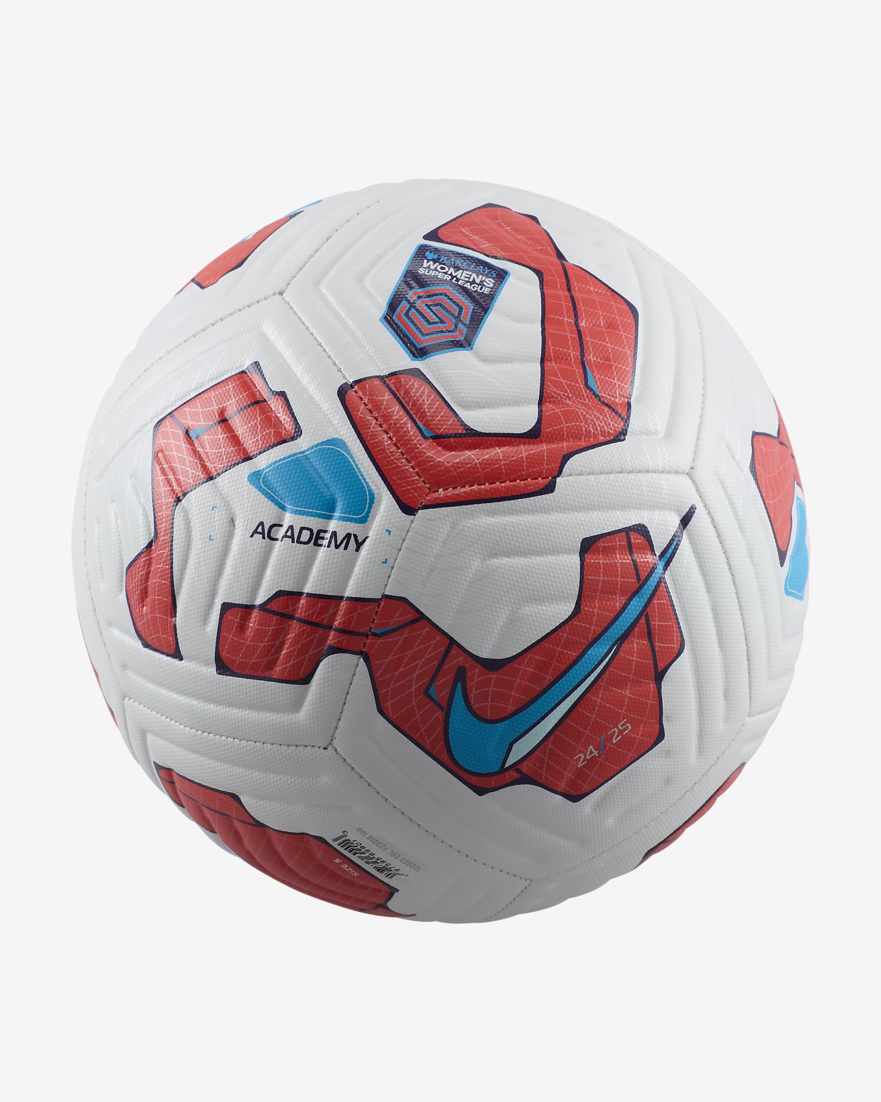 Balón de fútbol Nike Women's Super League Academy - Blanco/Rojo/Azul