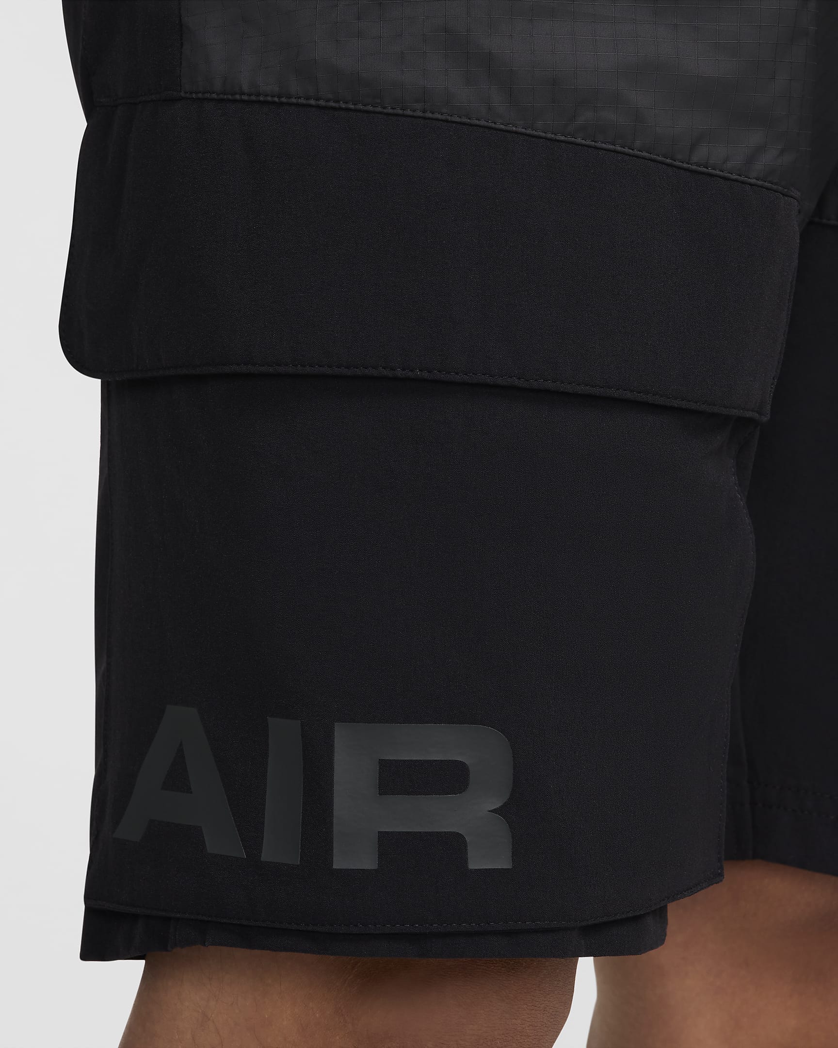 Short cargo tissé Nike Air Max pour homme - Noir/Noir