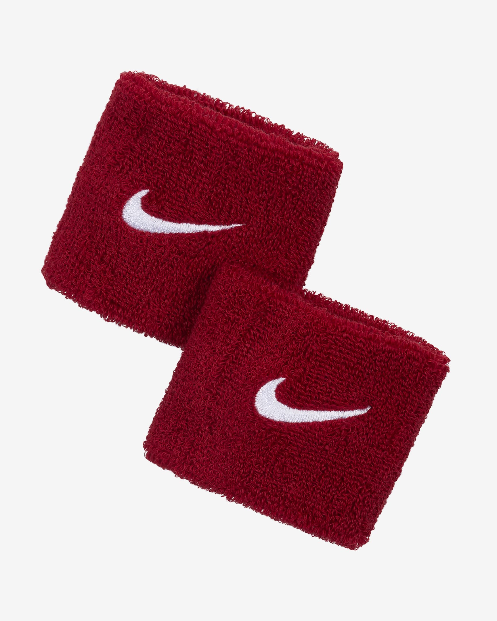 Nike Swoosh Wristbands - Varsity Red/White