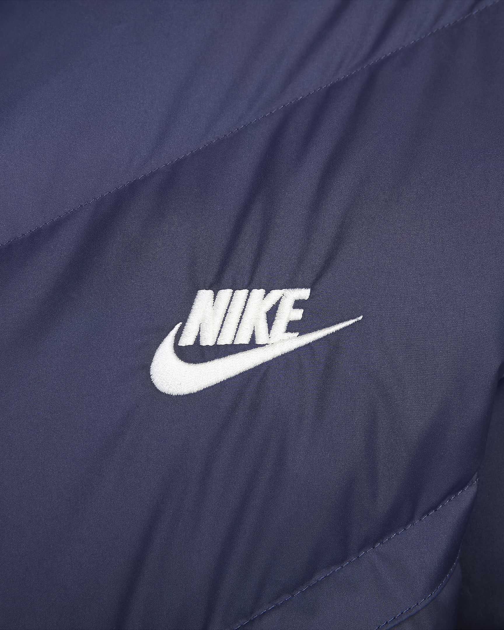 Nike Windrunner PrimaLoft® Storm-FIT boblejakke med hette til herre - Midnight Navy/Obsidian/Sail