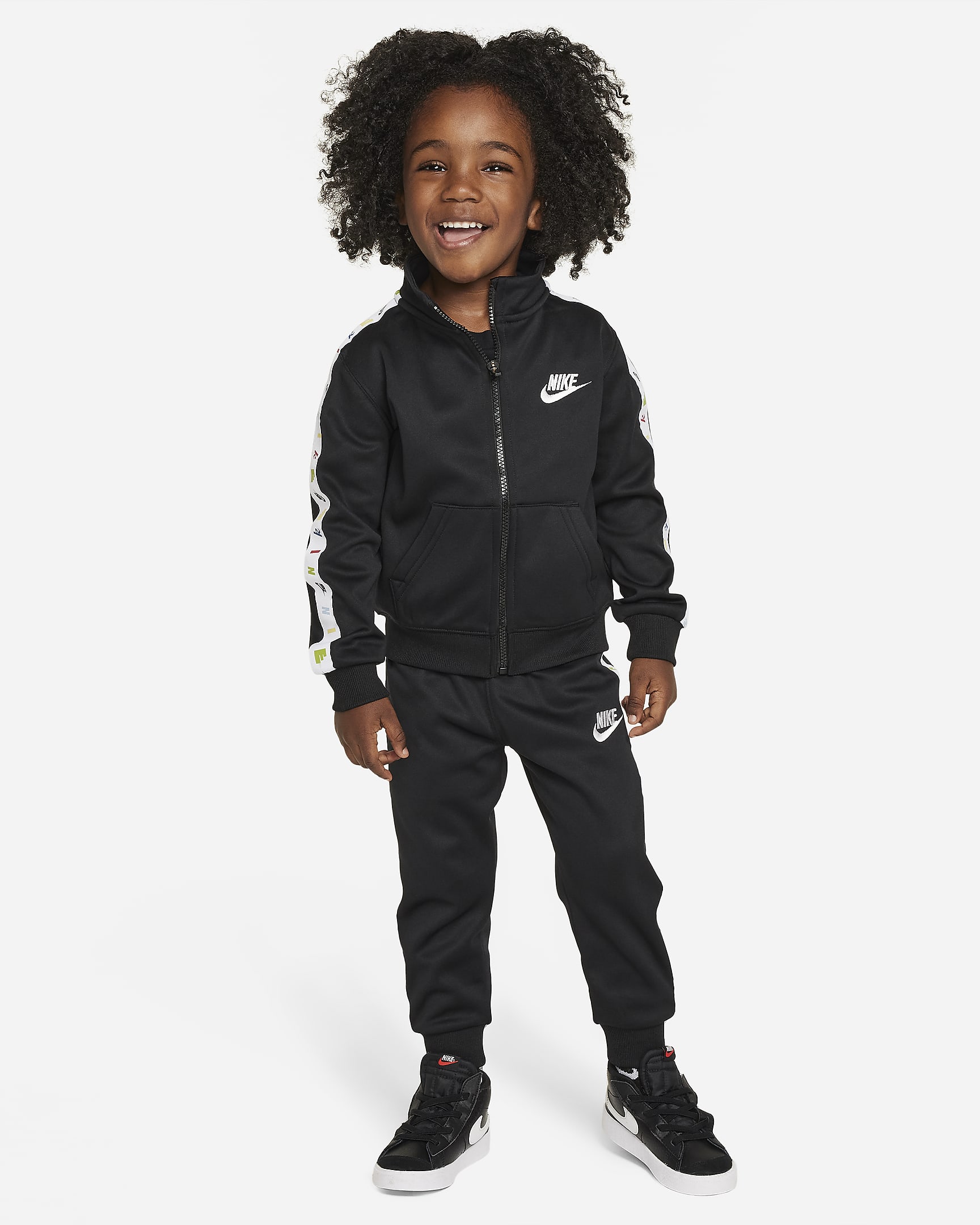 Nike Sportswear Club Dri-FIT Toddler Tricot Set - Black
