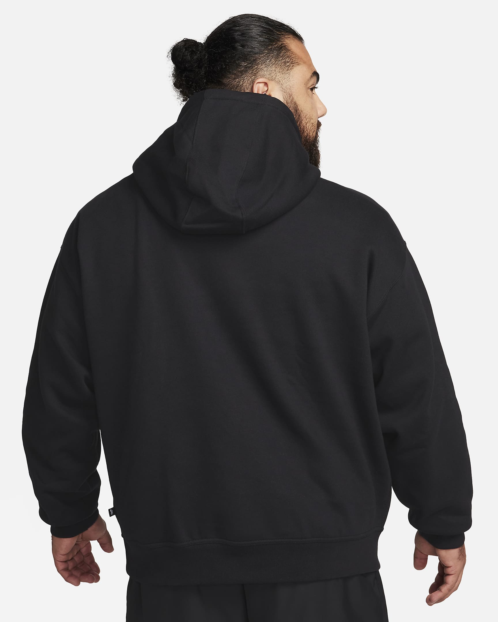 Nike SB Fleece Pullover Skate Hoodie - Black/White