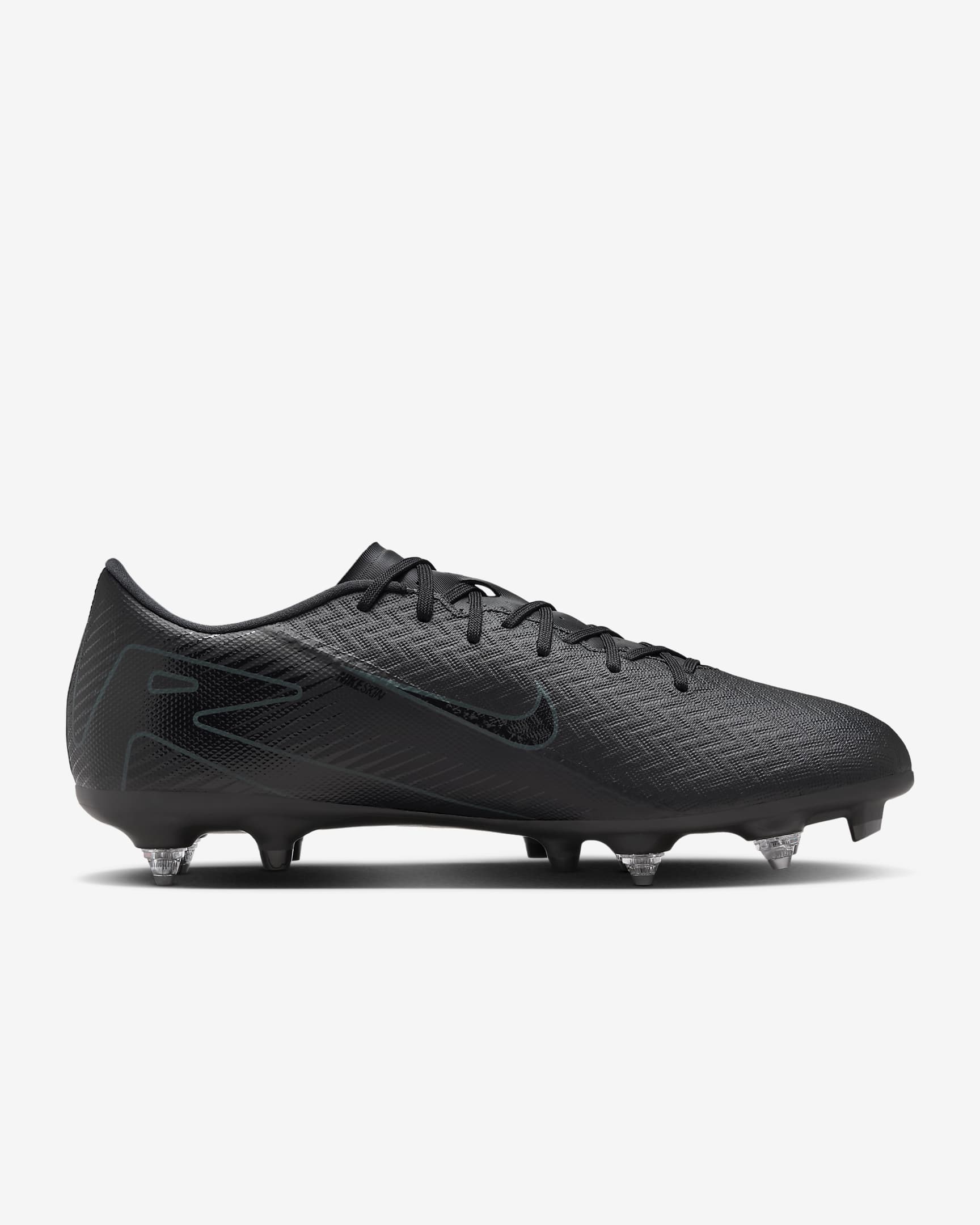 Nike Mercurial Vapor 16 Academy SG-Pro Low-Top-Fußballschuh - Schwarz/Deep Jungle/Schwarz