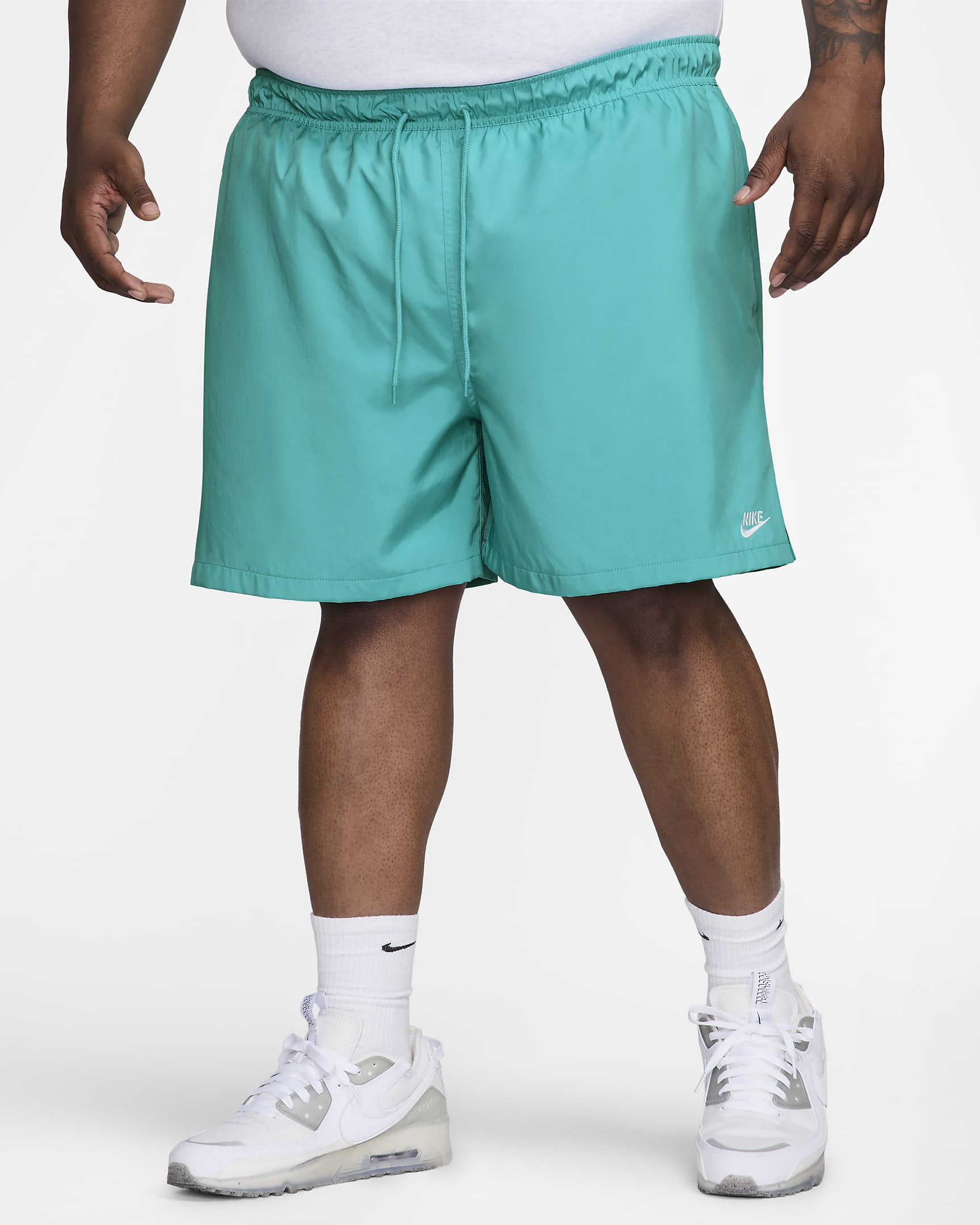 Nike Club Men's Woven Flow Shorts - Dusty Cactus/White