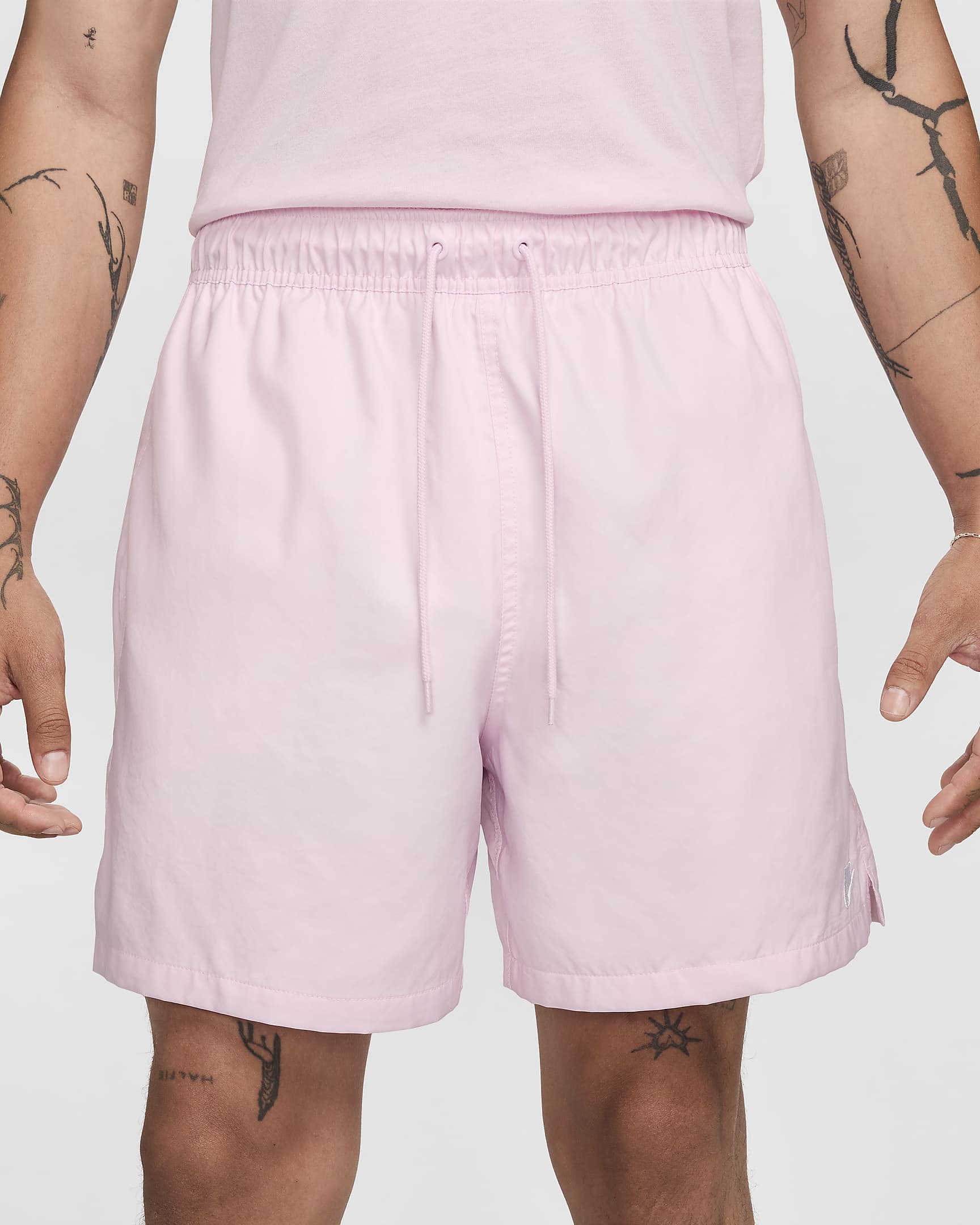 Nike Club Men's Woven Flow Shorts - Pink Foam/White