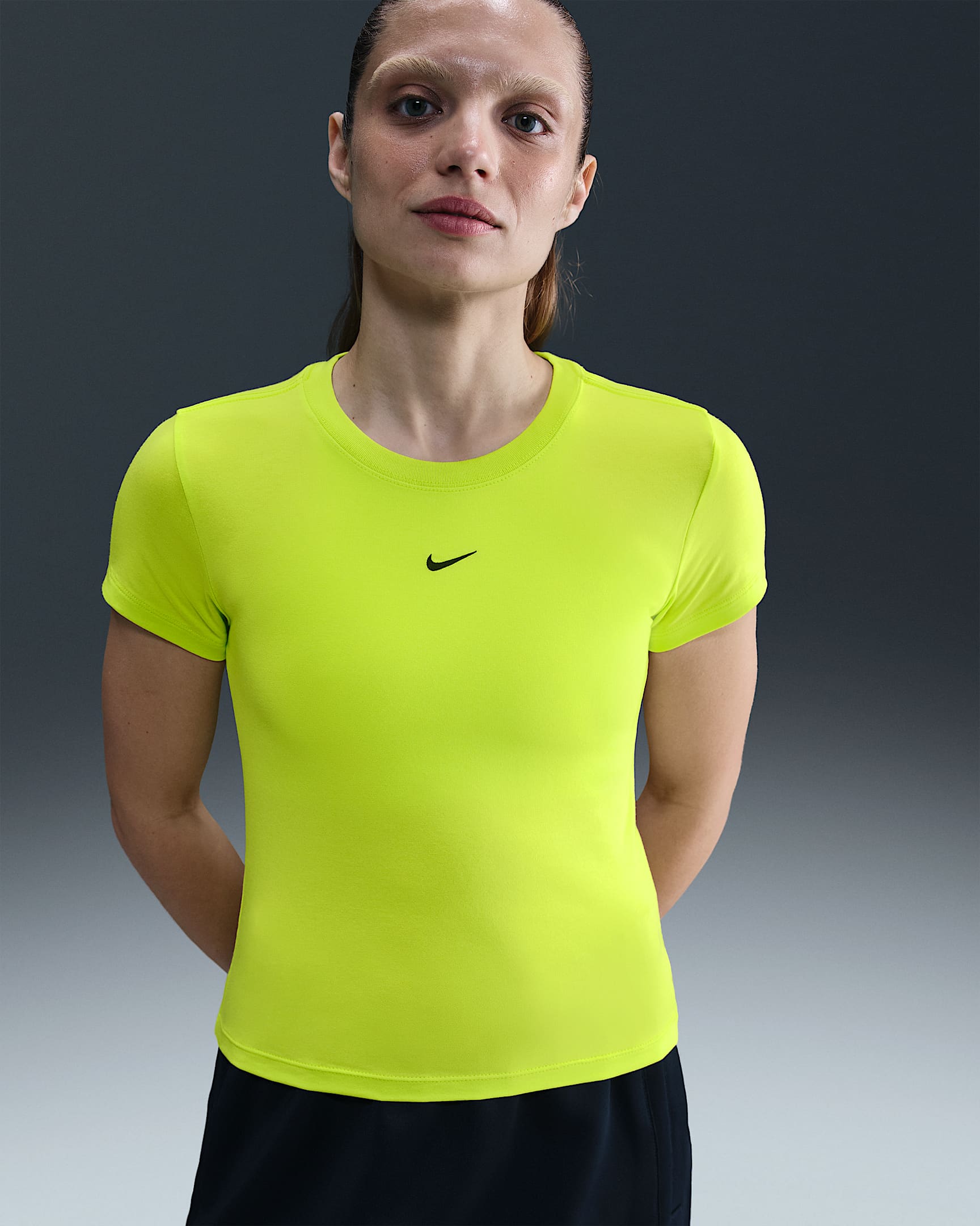 Γυναικείο T-Shirt Nike Sportswear Chill Knit - Cyber