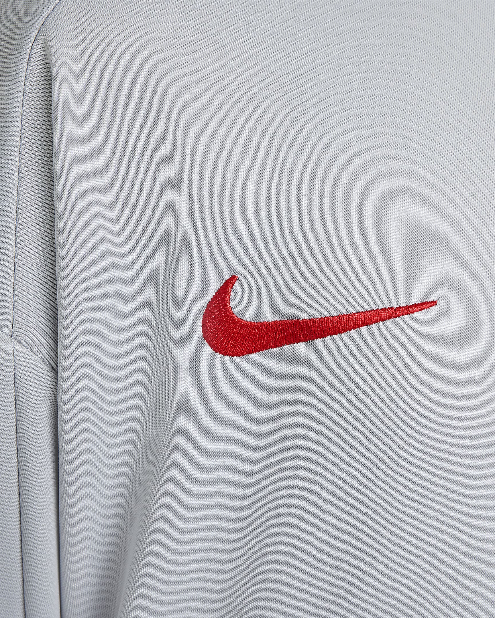 Ποδοσφαιρική πλεκτή φόρμα Λίβερπουλ Nike Dri-FIT Academy Pro για μεγάλα παιδιά - Light Smoke Grey/Dark Smoke Grey/Chrome Yellow/Global Red