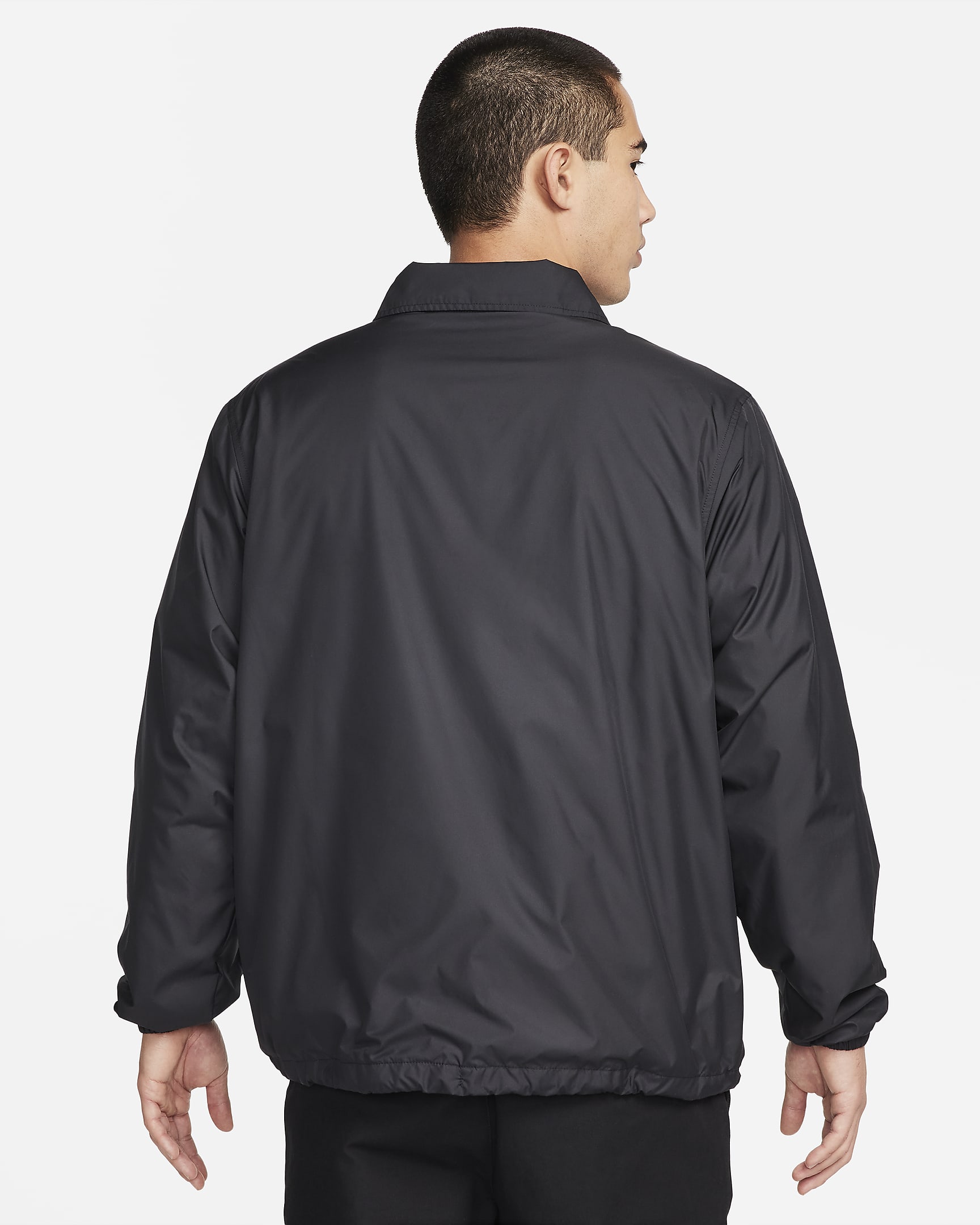 Nike Club Men's Coaches' Jacket - Black/White