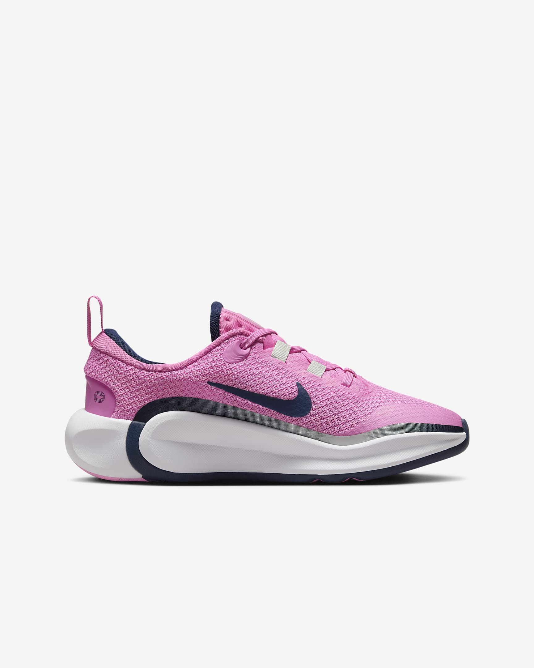 Nike Infinity Flow 大童跑鞋 - Playful Pink/Light Silver/白色/Midnight Navy