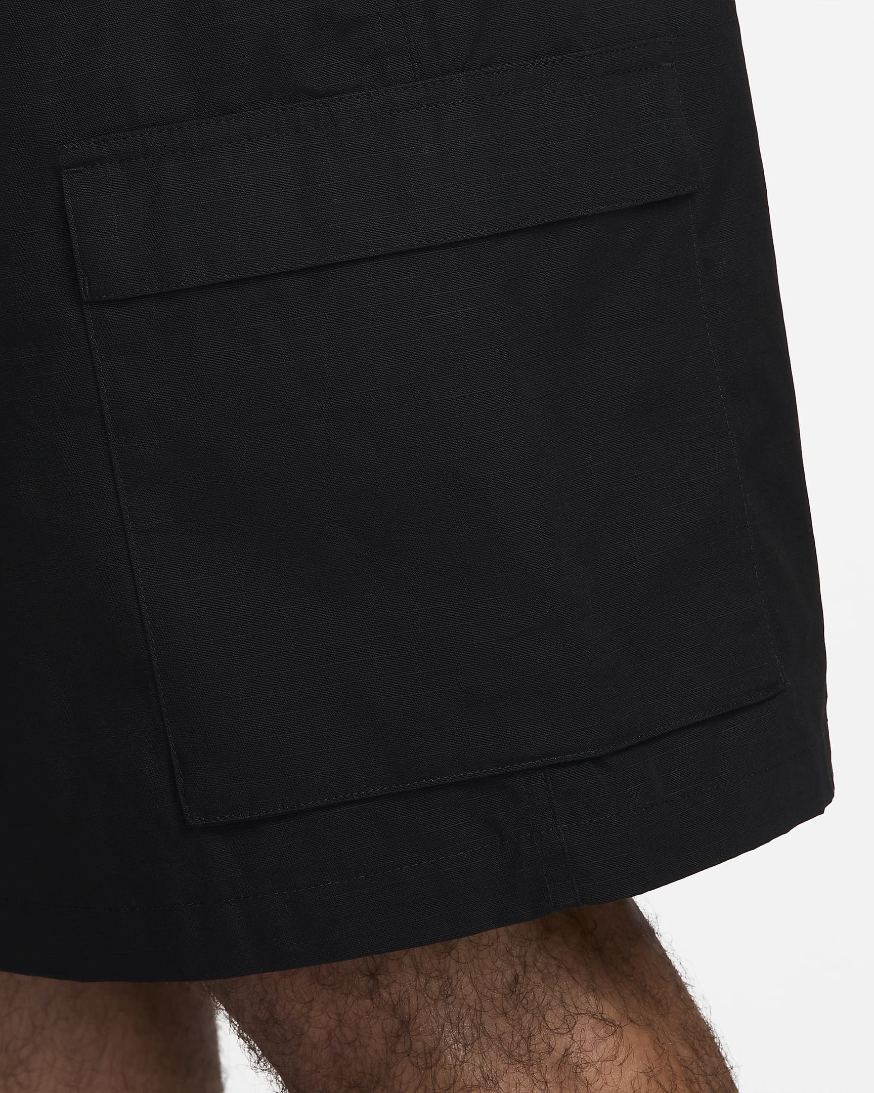 Short cargo tissé Nike Club pour homme - Noir/Blanc