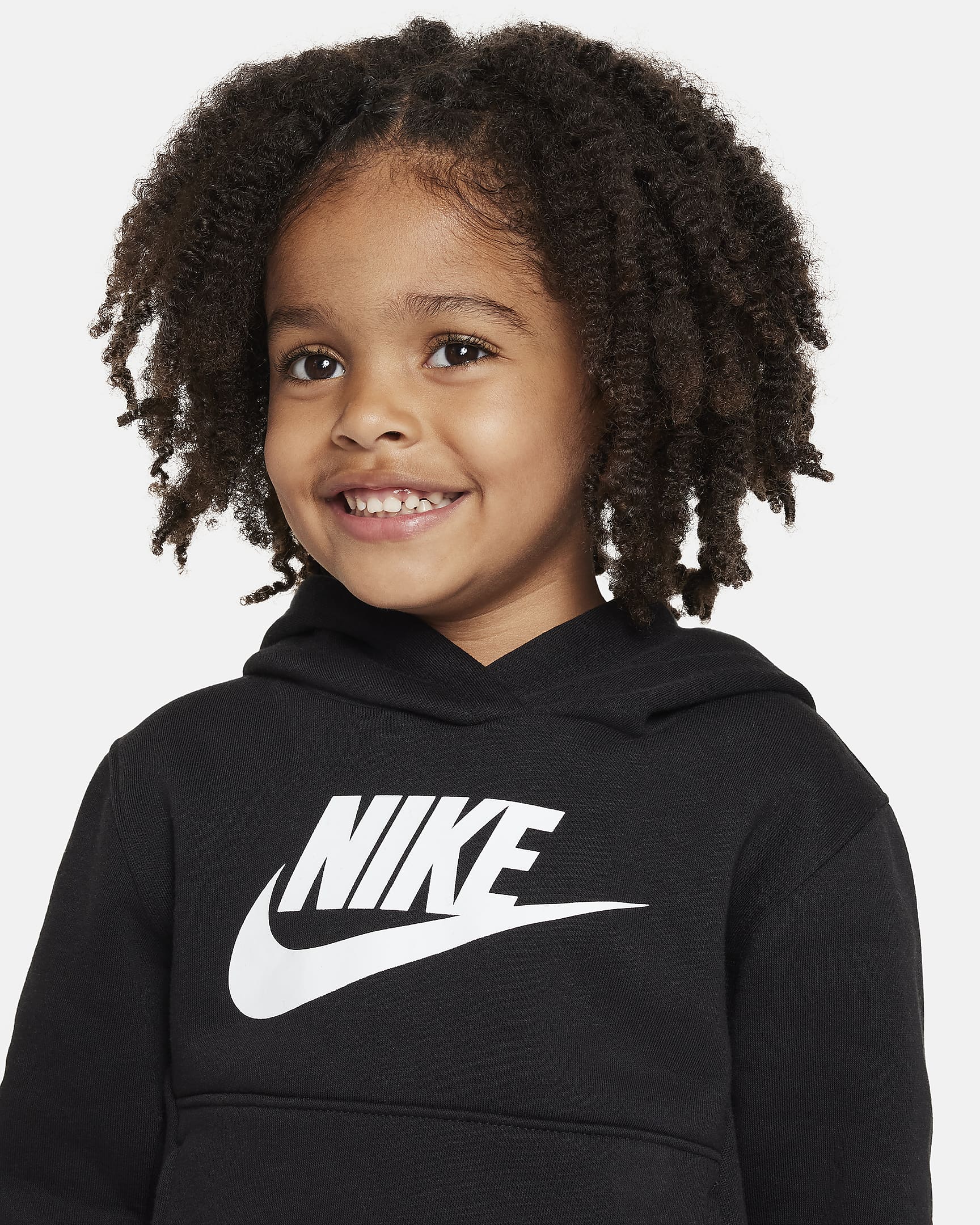 Conjunto de sudadera con gorro infantil Nike Sportswear Club Fleece - Negro