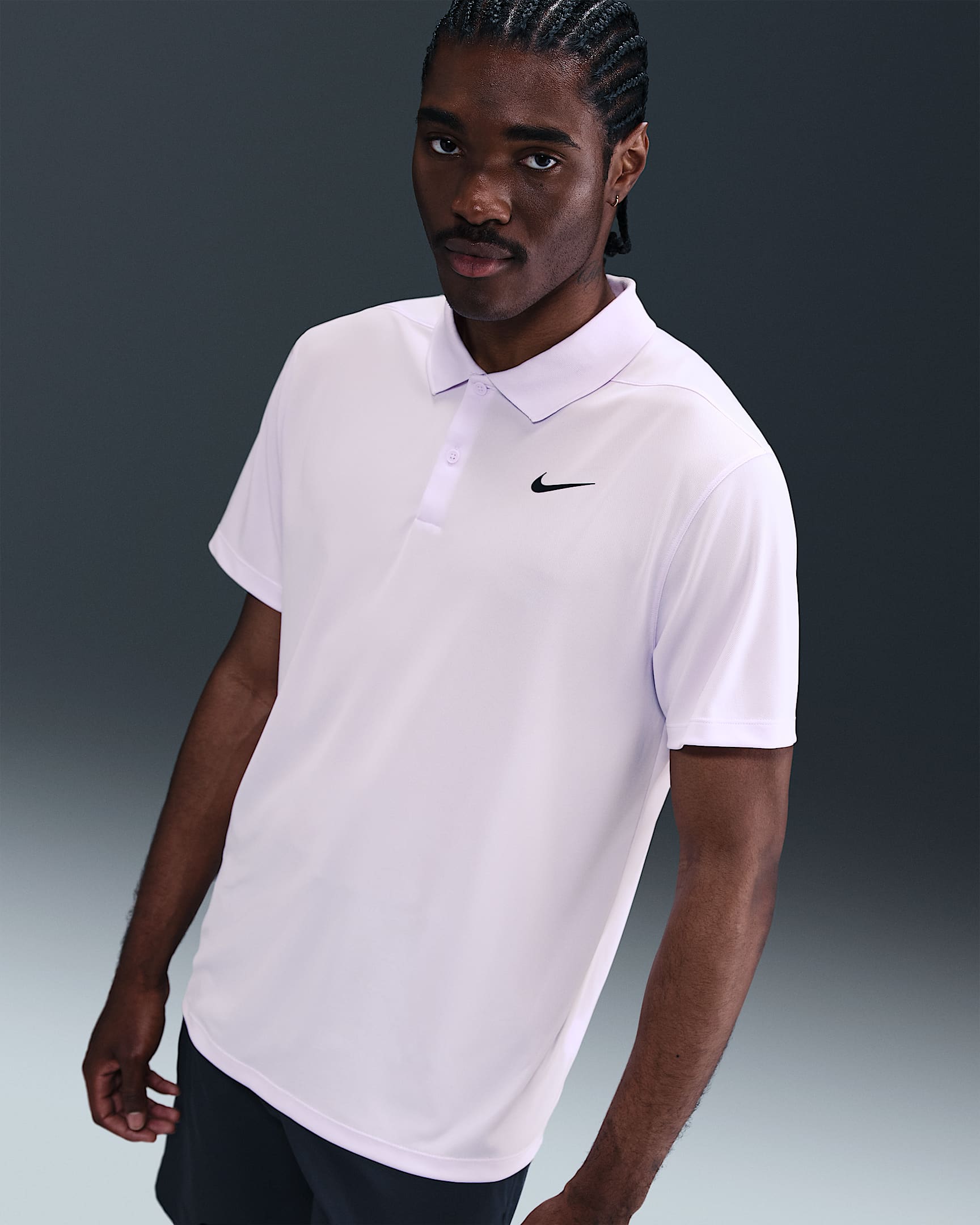 Nike Dri-FIT Victory Men's Golf Polo - Barely Grape/Black