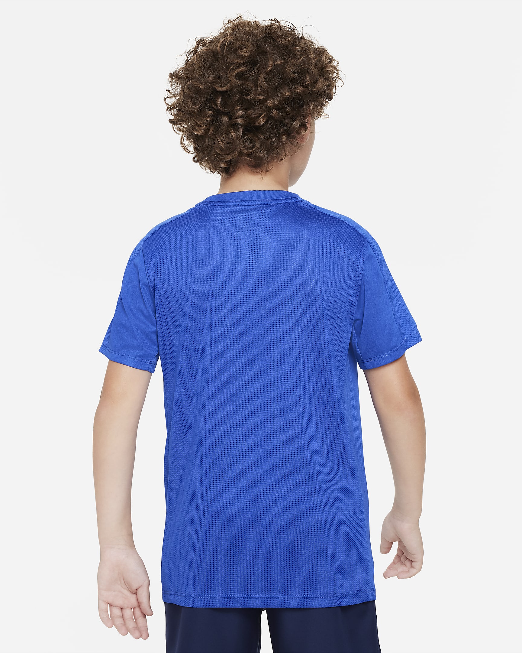 Nike Trophy23 Older Kids' Dri-FIT Short-Sleeve Top - Game Royal/White