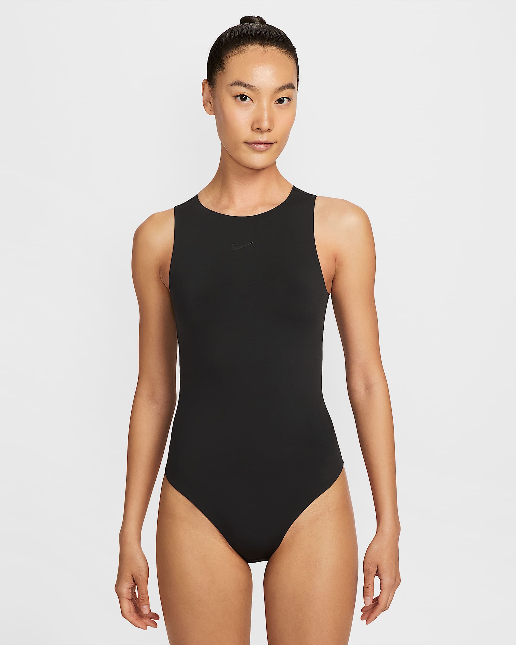 Nike Form Women's Tank Top Bodysuit - Black/Smoke Grey/Dark Smoke Grey