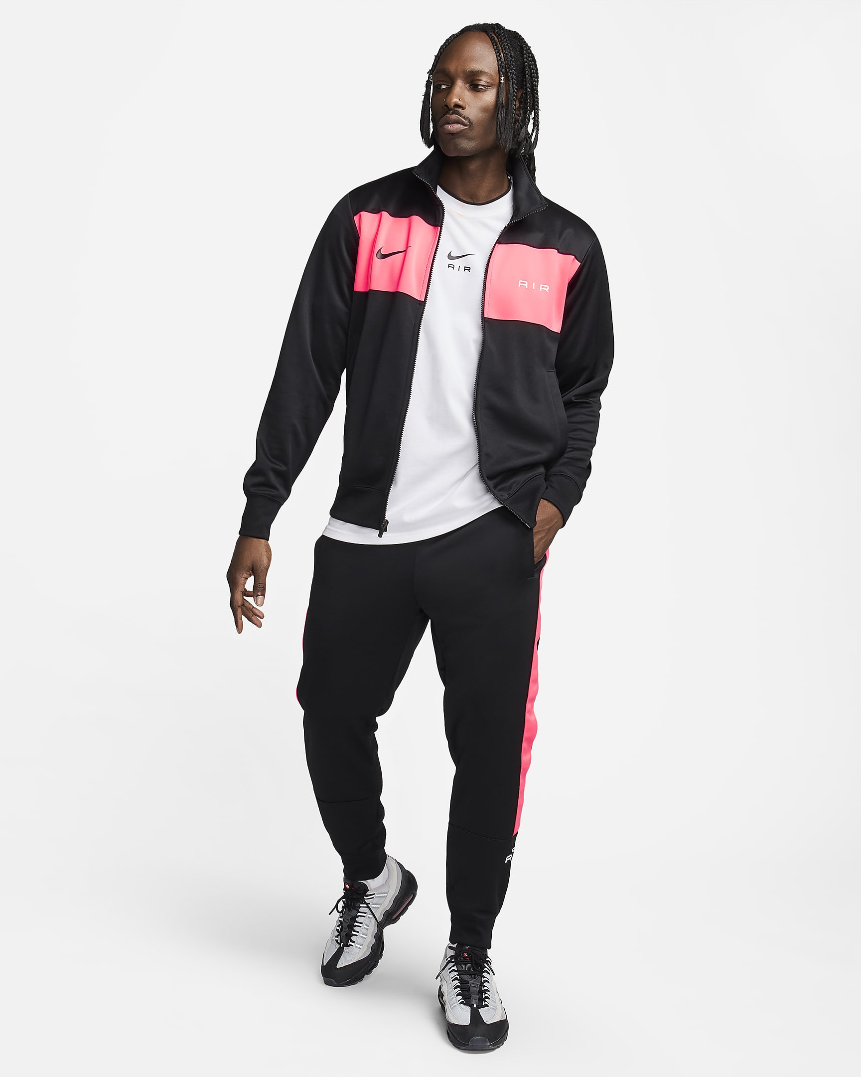 Nike Air Men's Joggers - Black/Pink Foam