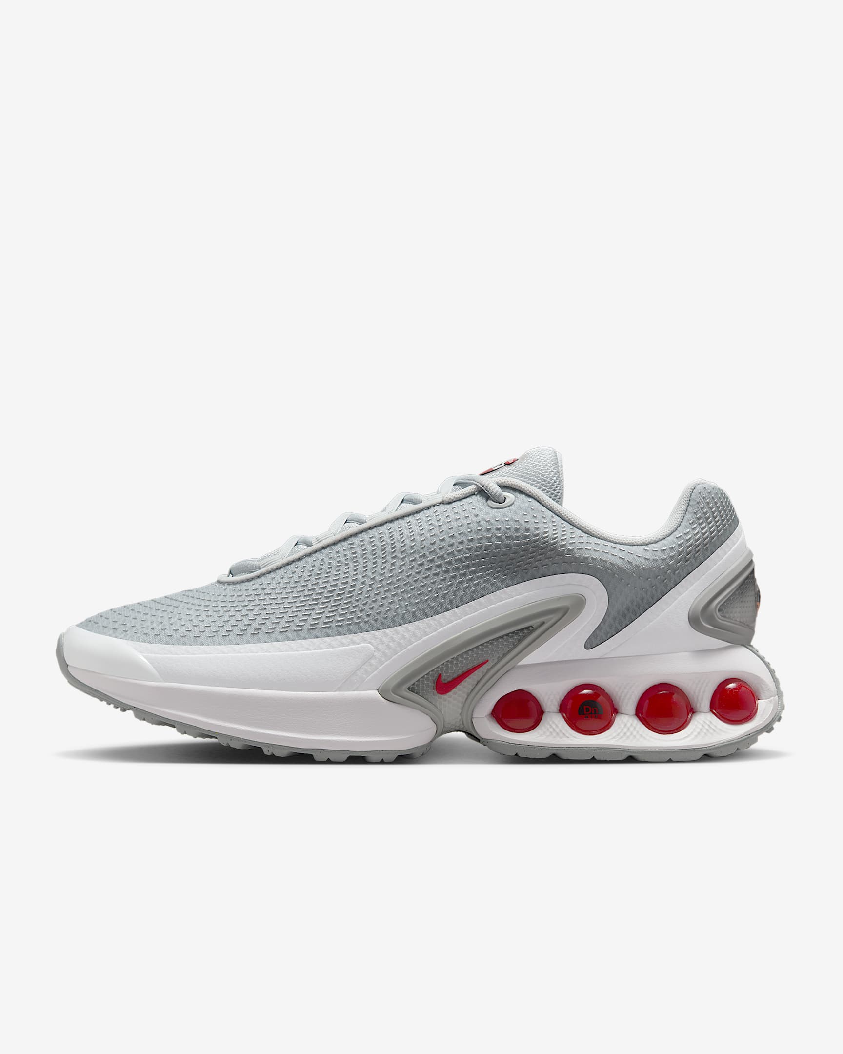 Nike Air Max Dn Shoes - Pure Platinum/Wolf Grey/Metallic Silver/University Red