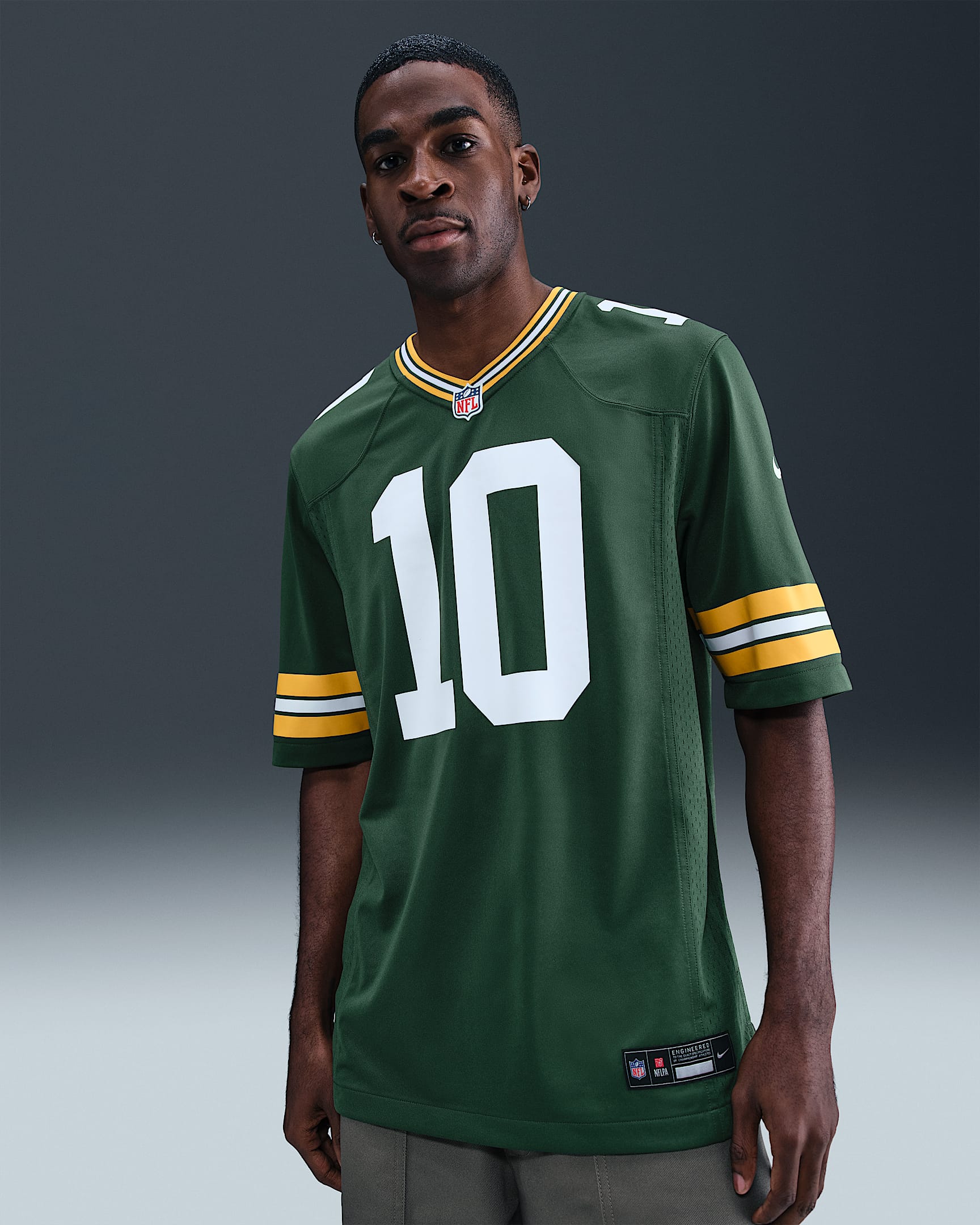 Spelartröja NFL Green Bay Packers (Jordan Love) för män - Fir