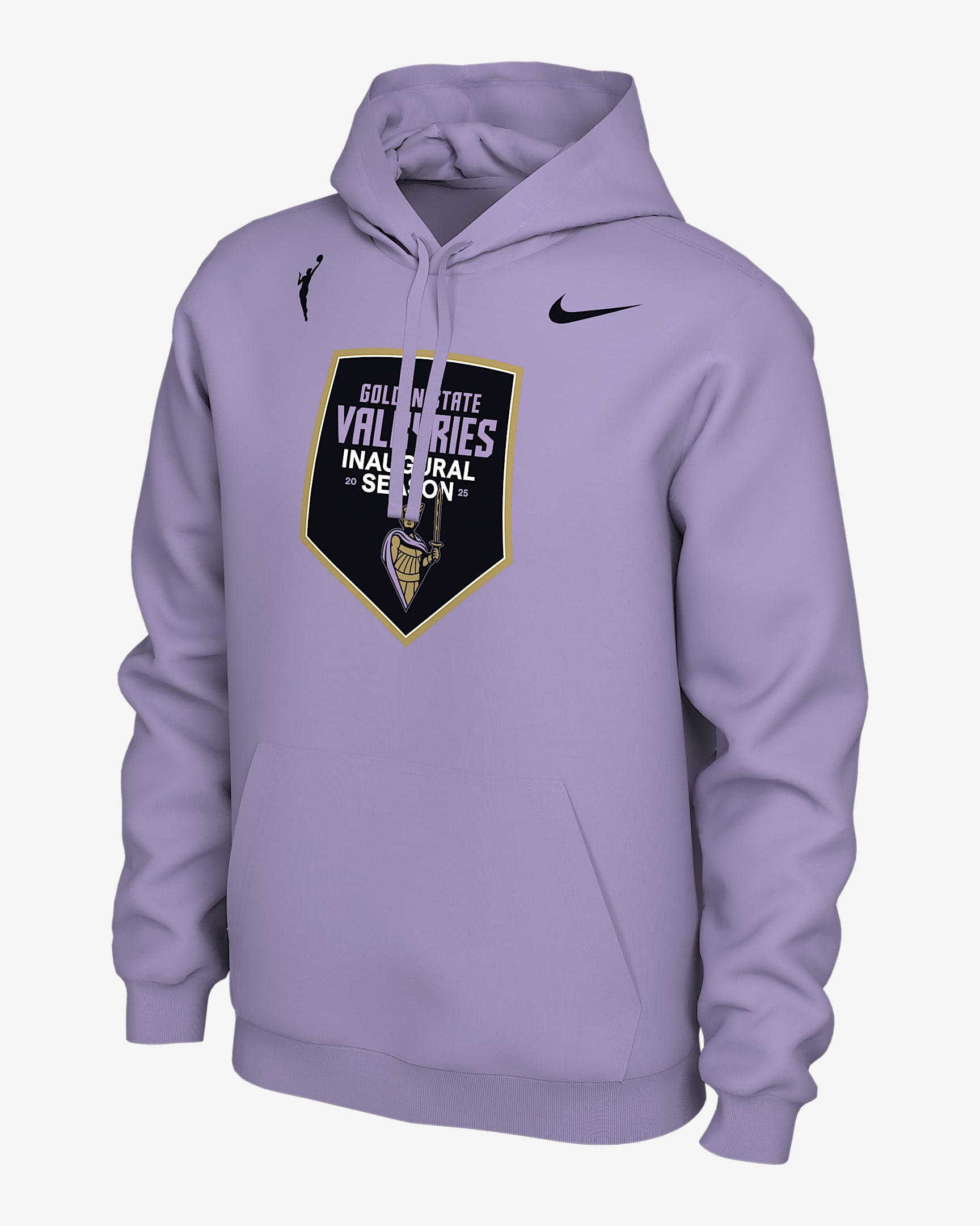 Sudadera con gorro sin cierre Nike de la WNBA para hombre Golden State Valkyries - Lila urbano