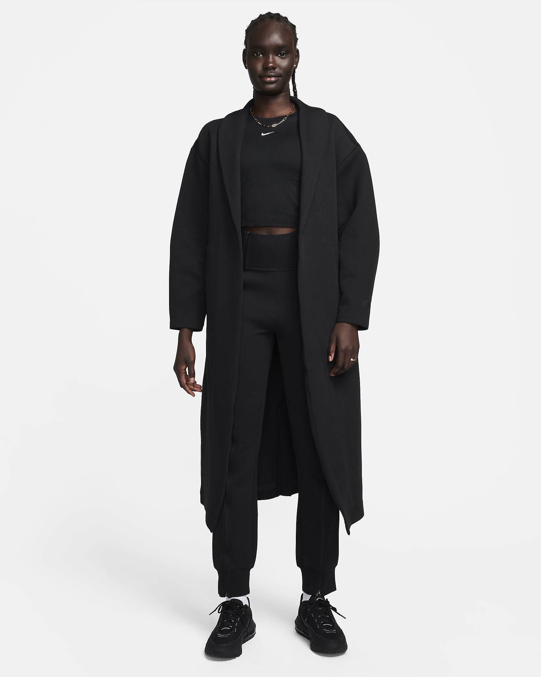 Nike Sportswear Tech Fleece Women's Oversized Duster Jacket - Black/Black