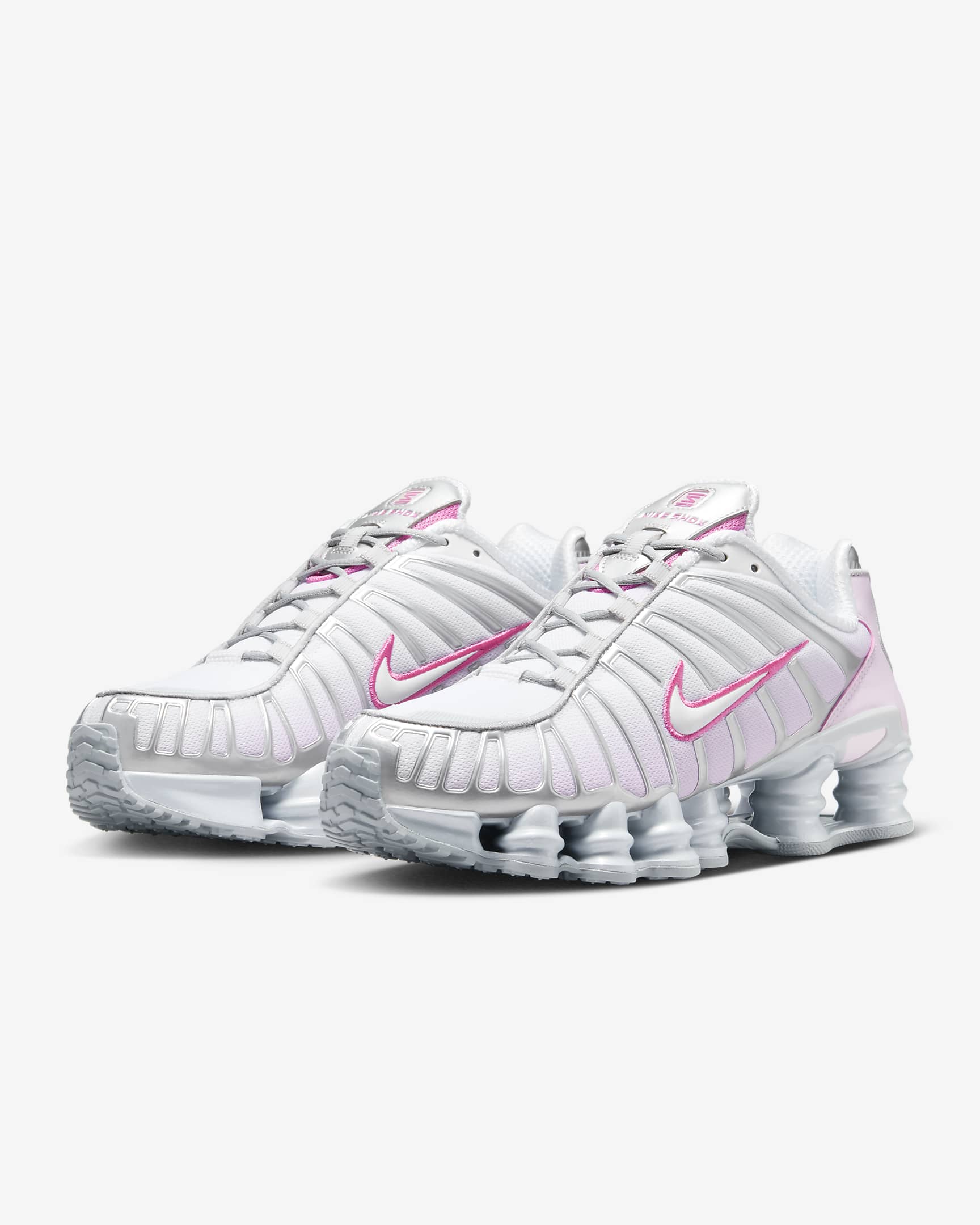 Nike Shox TL Women's Shoes - Metallic Platinum/Pink Foam/White/Pinksicle