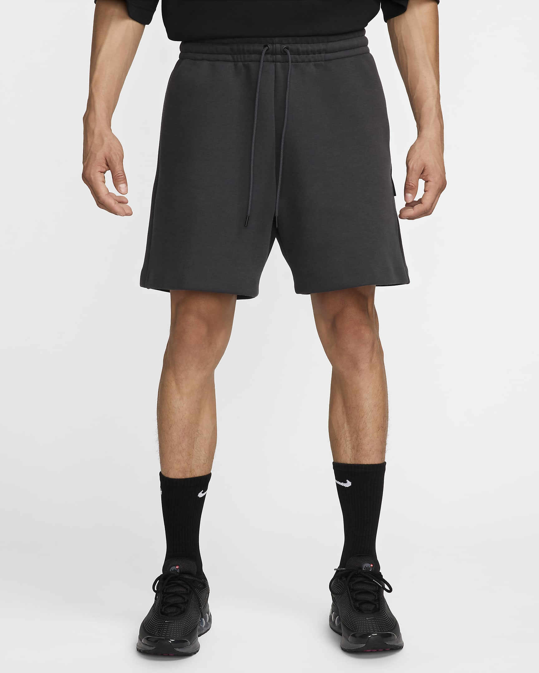 Shorts de tejido Fleece para hombre Nike Tech - Antracita/Antracita