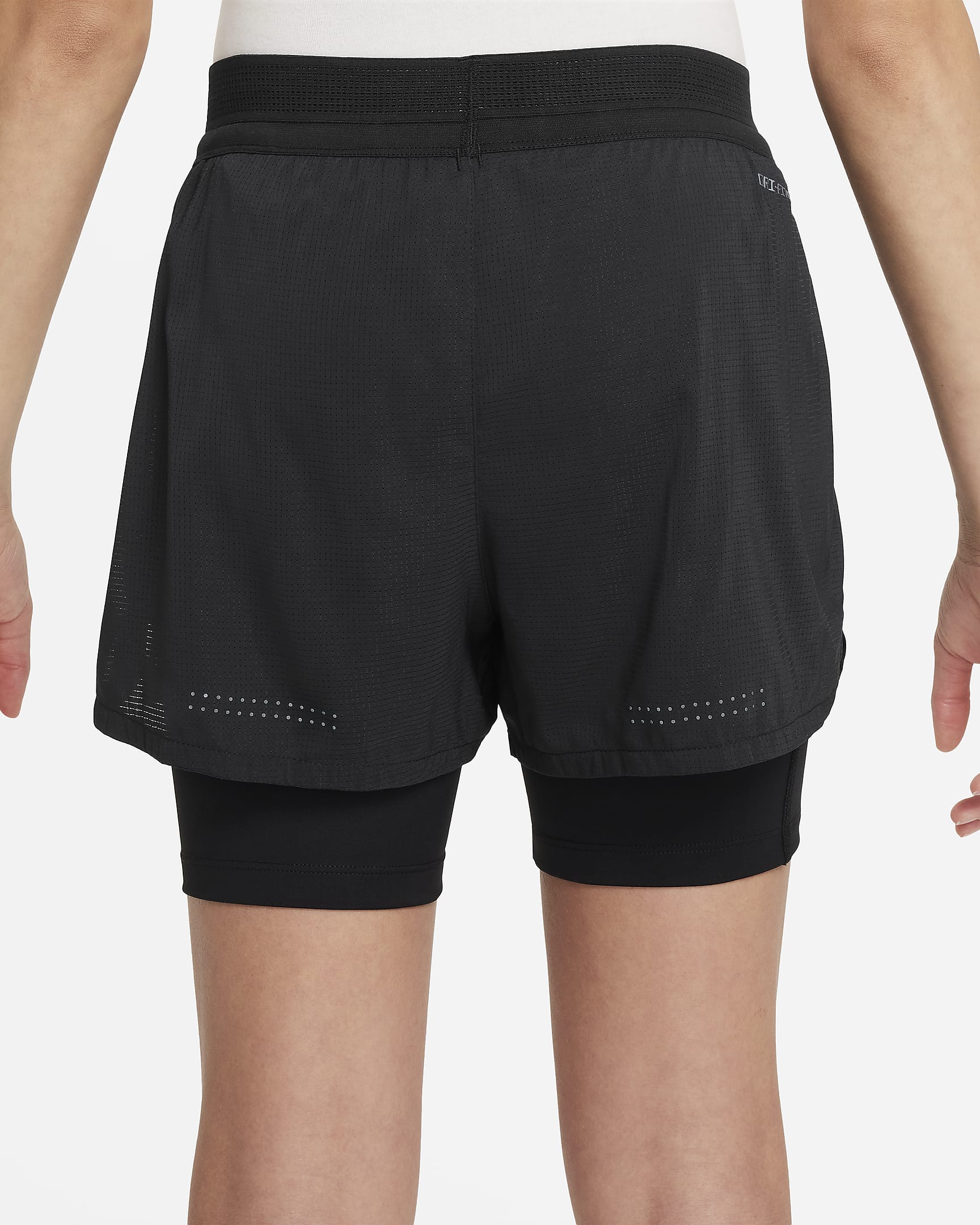 Nike Dri-FIT ADV shorts til store barn (jente) - Svart/Svart/Svart