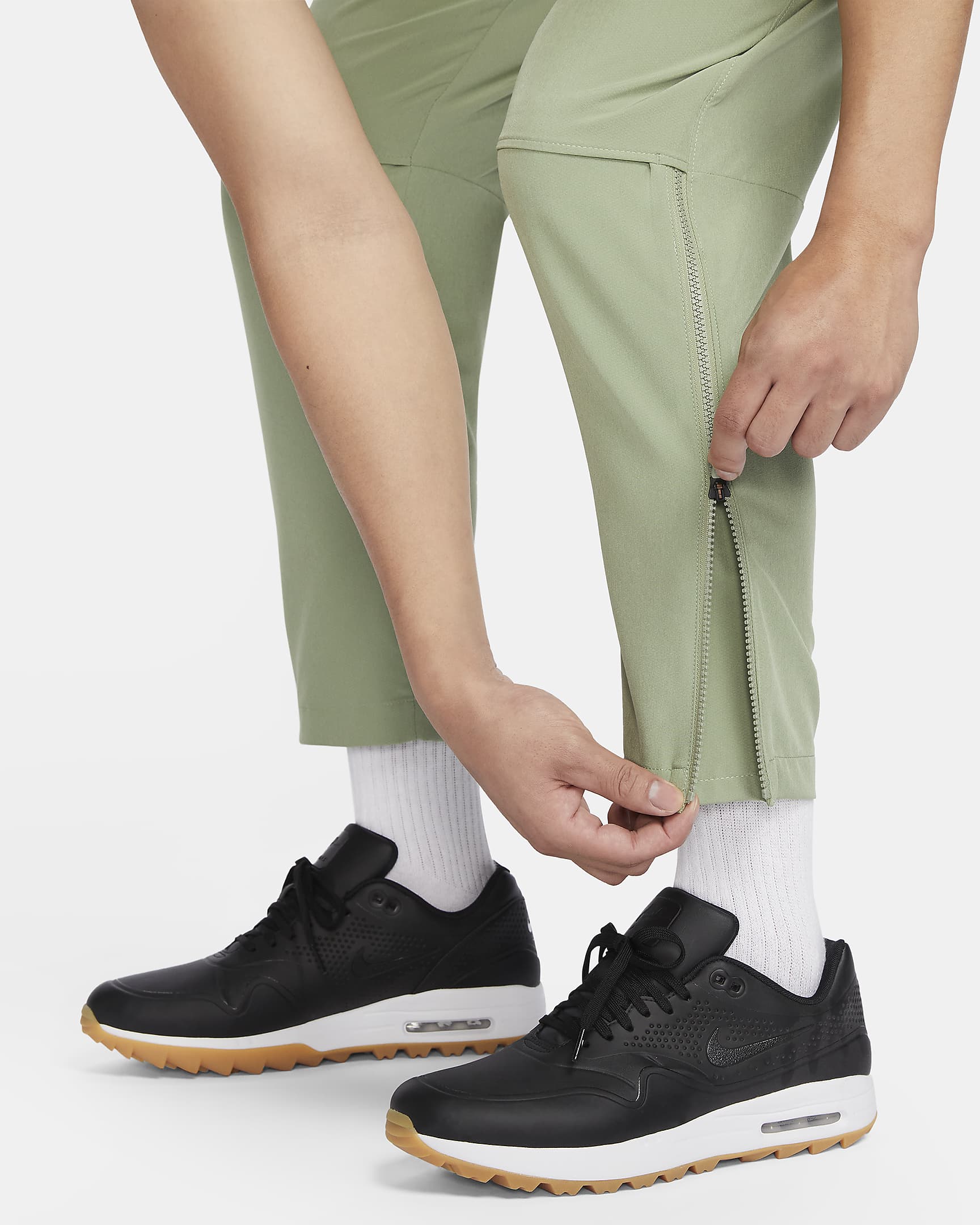 Nike Golf Club Men's Dri-FIT Golf Pants - Oil Green/Honeydew/Black