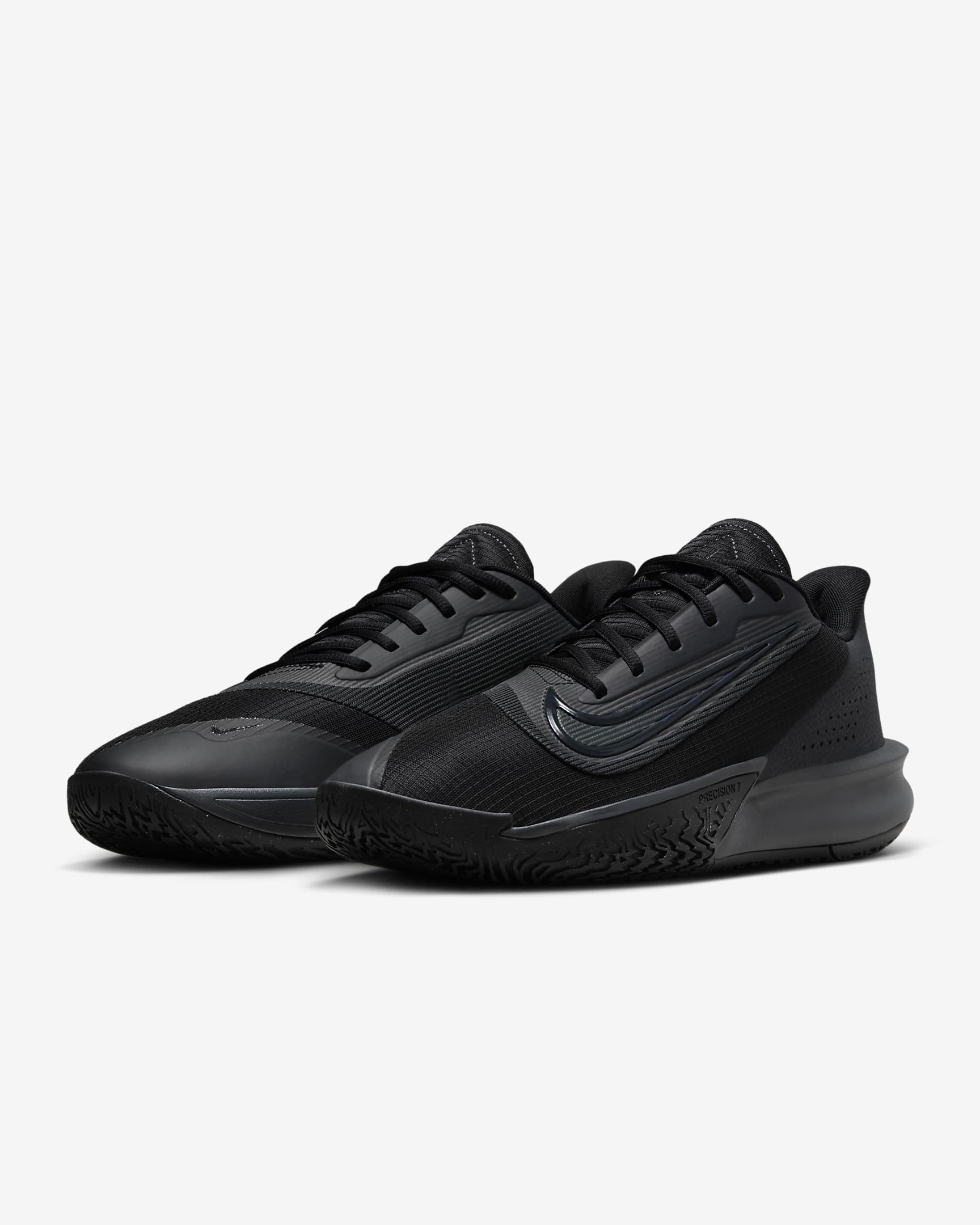 Chaussure de basket Nike Precision 7 pour homme - Noir/Anthracite