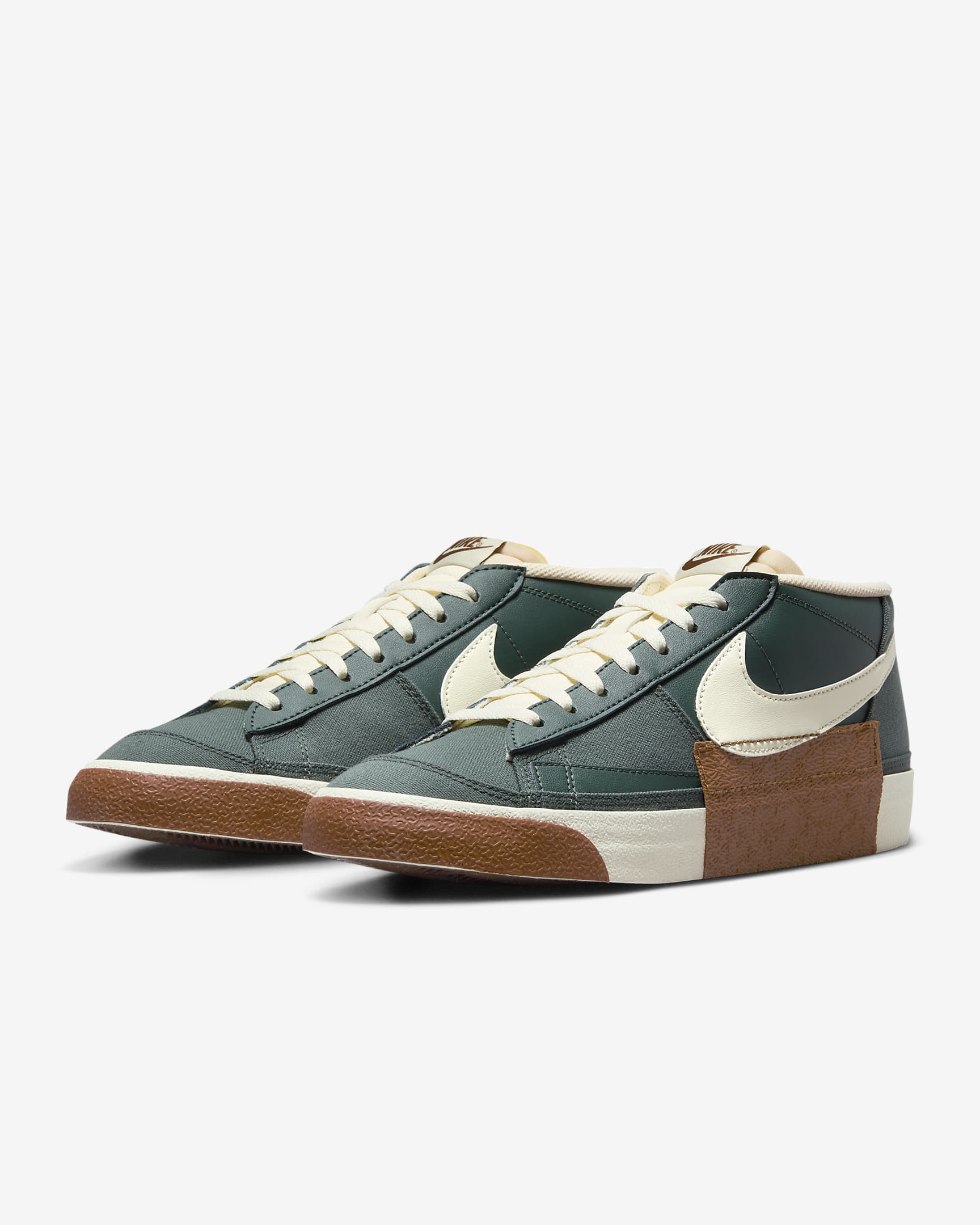 Nike Blazer Low Pro Club Men's Shoes - Vintage Green/Light British Tan/Gum Dark Brown/Coconut Milk