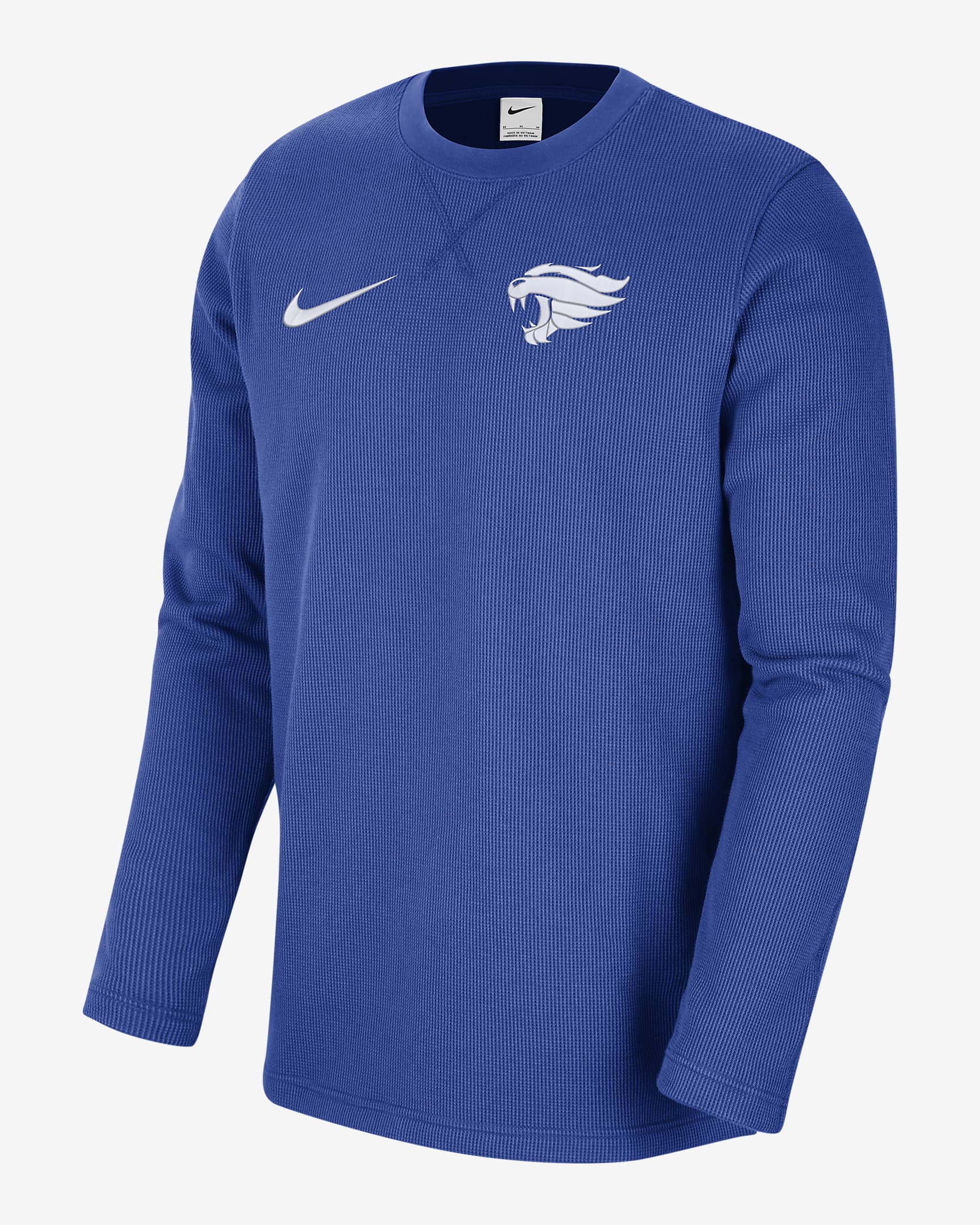 Kentucky Men's Nike College Long-Sleeve Top - Game Royal/Game Royal/White