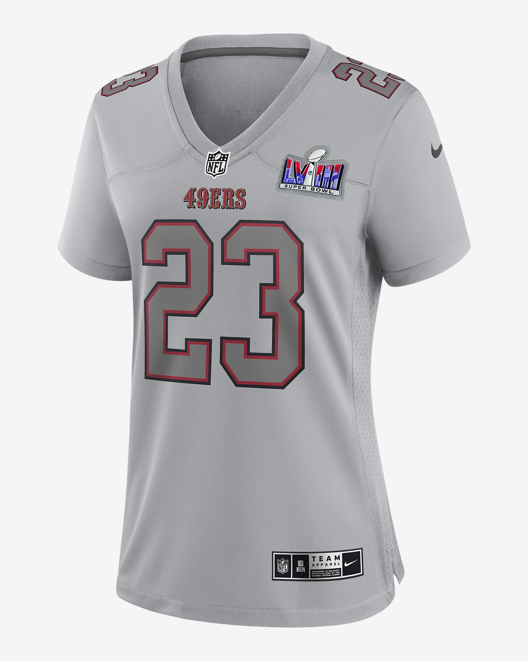 Christian McCaffrey San Francisco 49ers Super Bowl LVIII Women's Nike ...