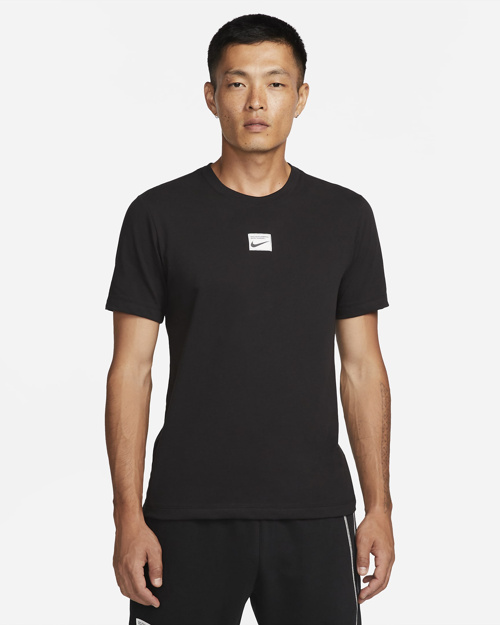 Nike Dri-FIT Men's Fitness T-Shirt - Black