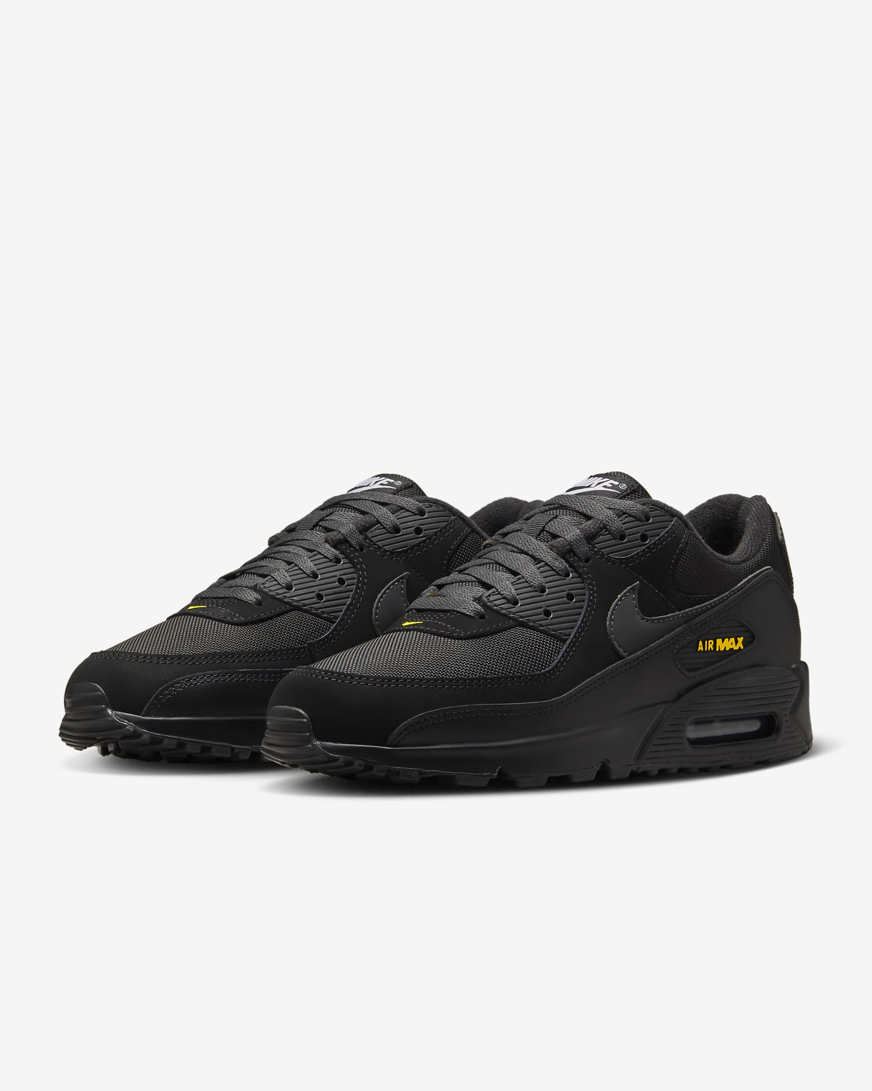 Sapatilhas Nike Air Max 90 para homem - Preto/Dourado University/Branco/Anthracite