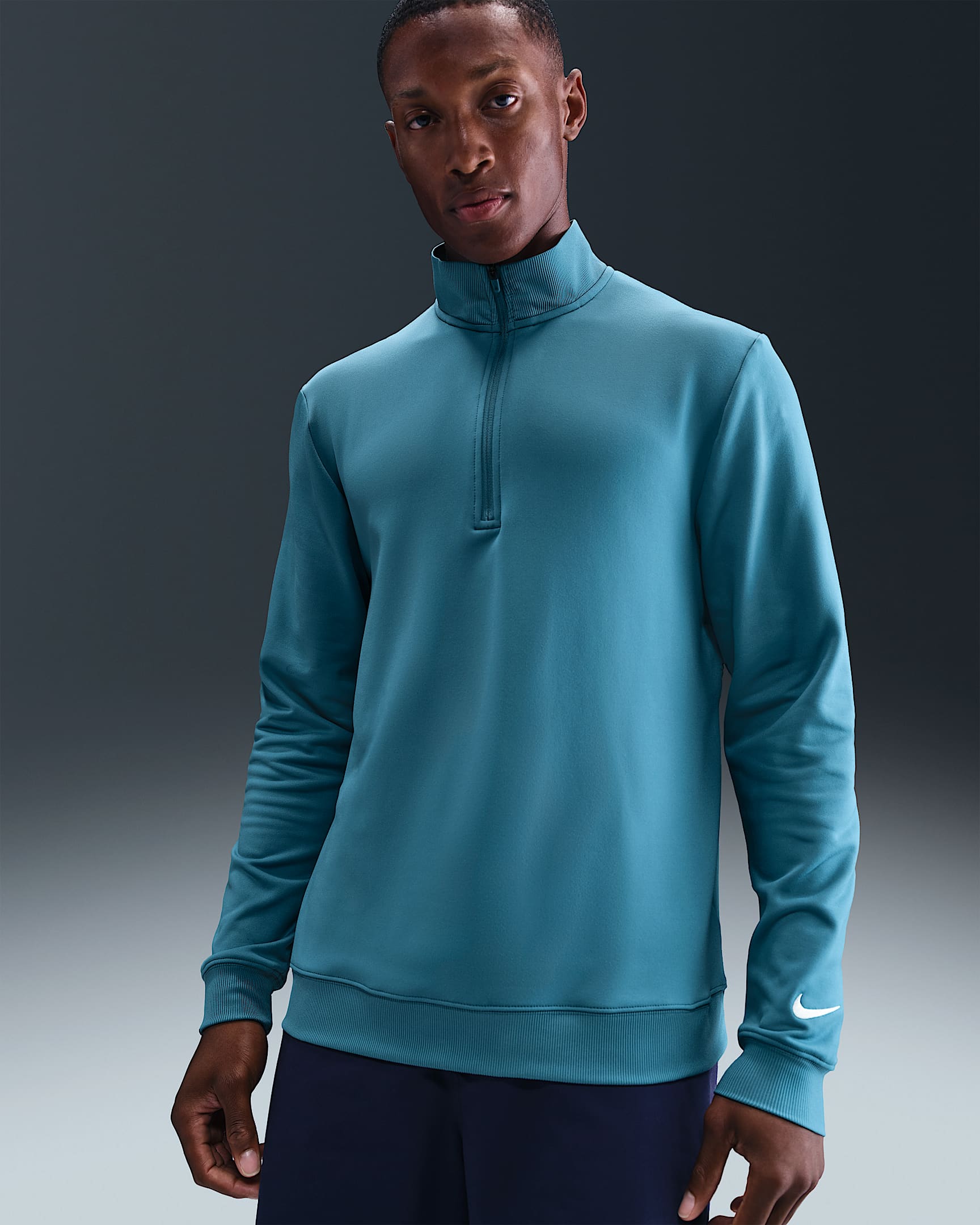 Nike Tour Part superior de golf amb mitja cremallera - Home - Smokey Blue/Pale Ivory