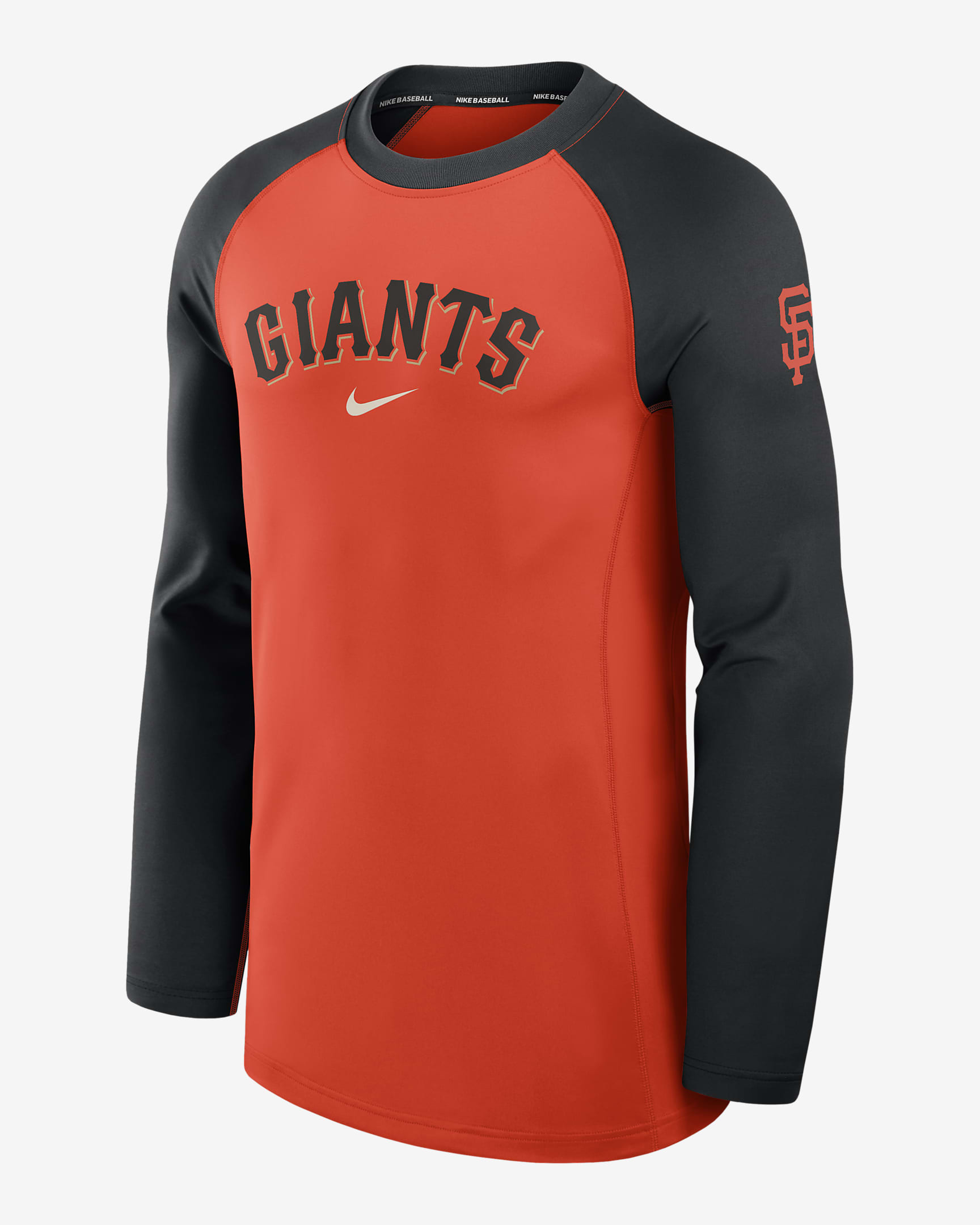 Playera de manga larga Nike Dri-FIT de la MLB para hombre San Francisco Giants Authentic Collection Game Time - Naranja