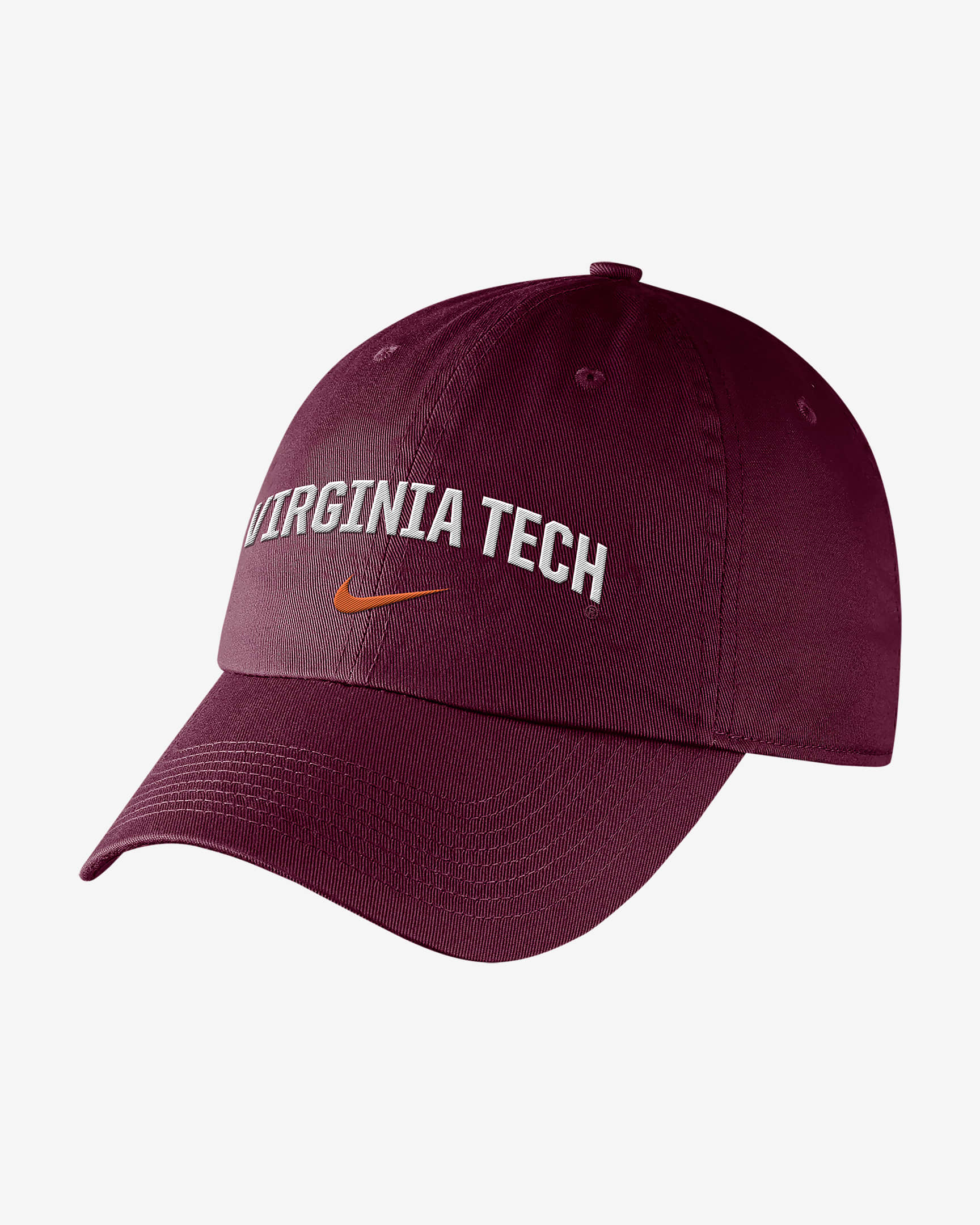 Nike College (Virginia Tech) Hat - Dark Maroon