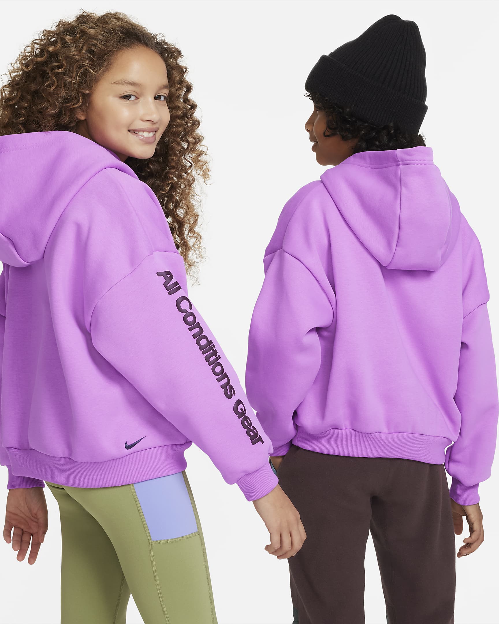 Nike ACG Icon Fleece Older Kids' Oversized Hoodie. Nike IL