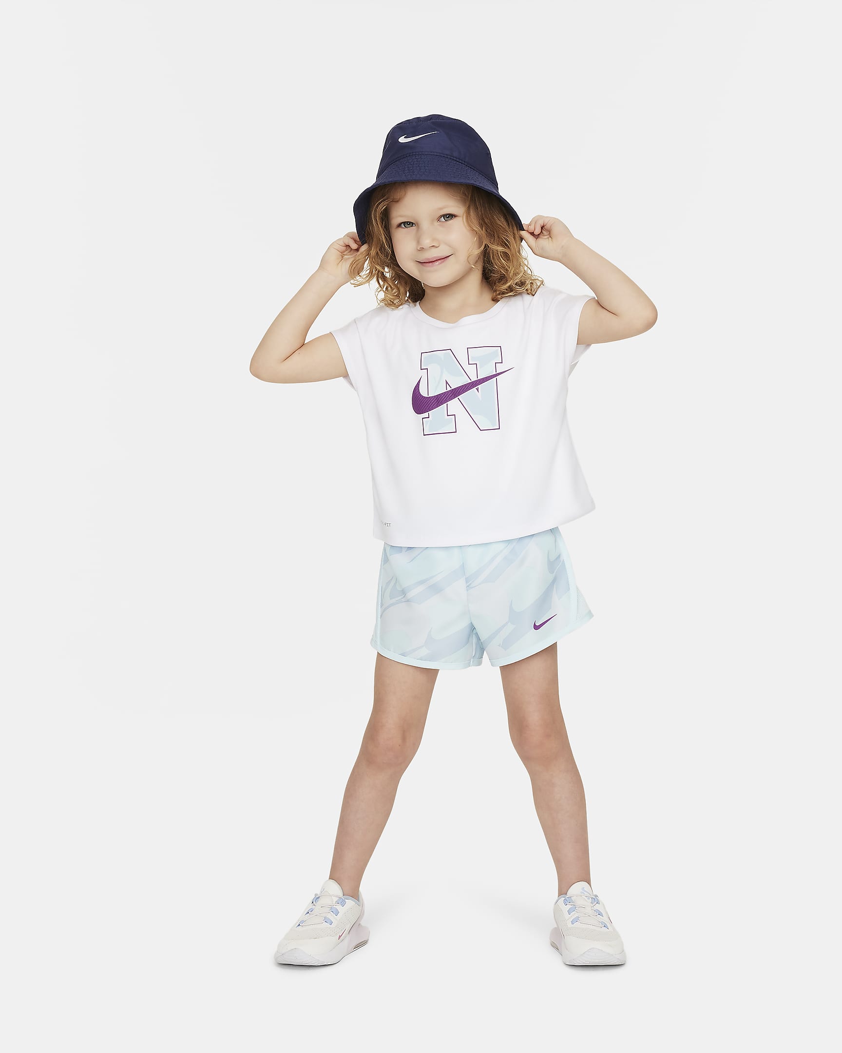 Nike Dri-FIT Prep in Your Step Conjunto Tempo - Infantil - Glacier Blue