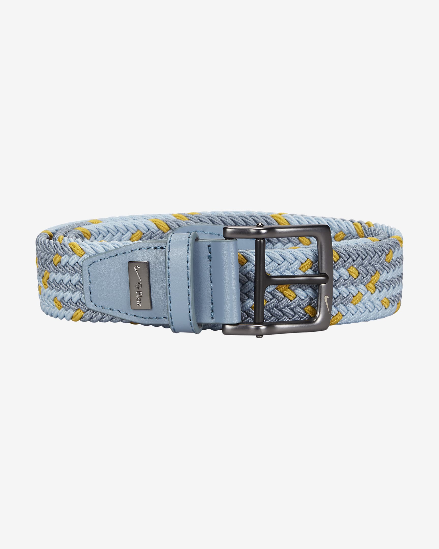 Cinturón de tejido Woven elástico Nike G-Flex - Pizarra cenizo/Azul susurro/Cactus brillante