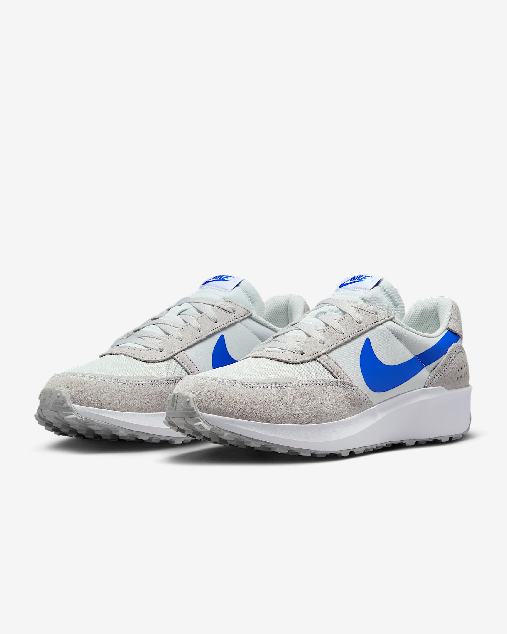 Nike Waffle Nav Men's Shoes - Flat Silver/White/Photon Dust/Hyper Royal