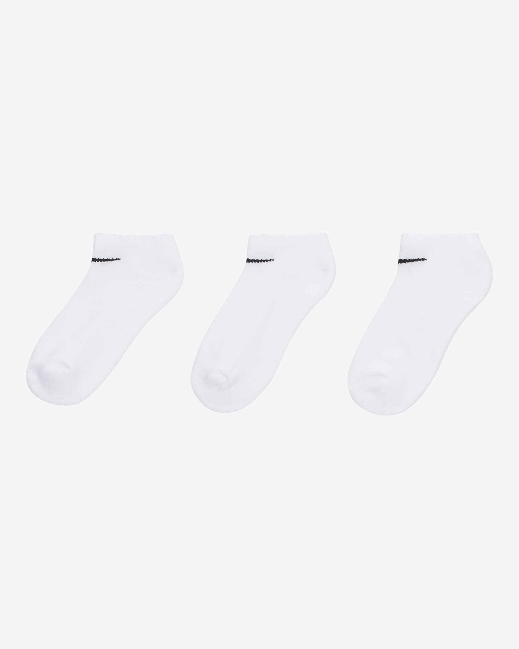 Nike Little Kids' No-Show Socks (3 Pairs) - White