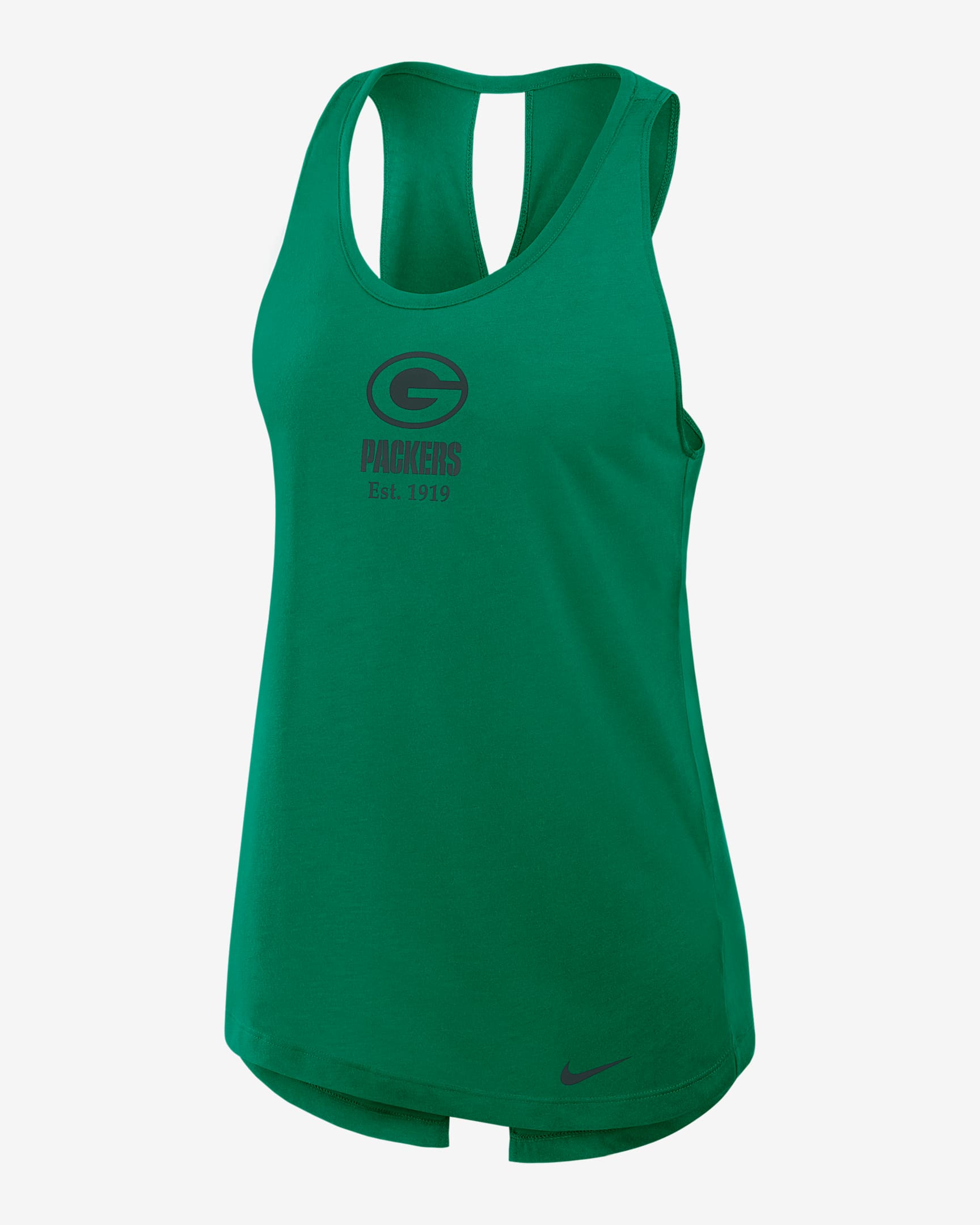 Green Bay Packers Established Women's Nike Dri-FIT NFL Tank Top - Green