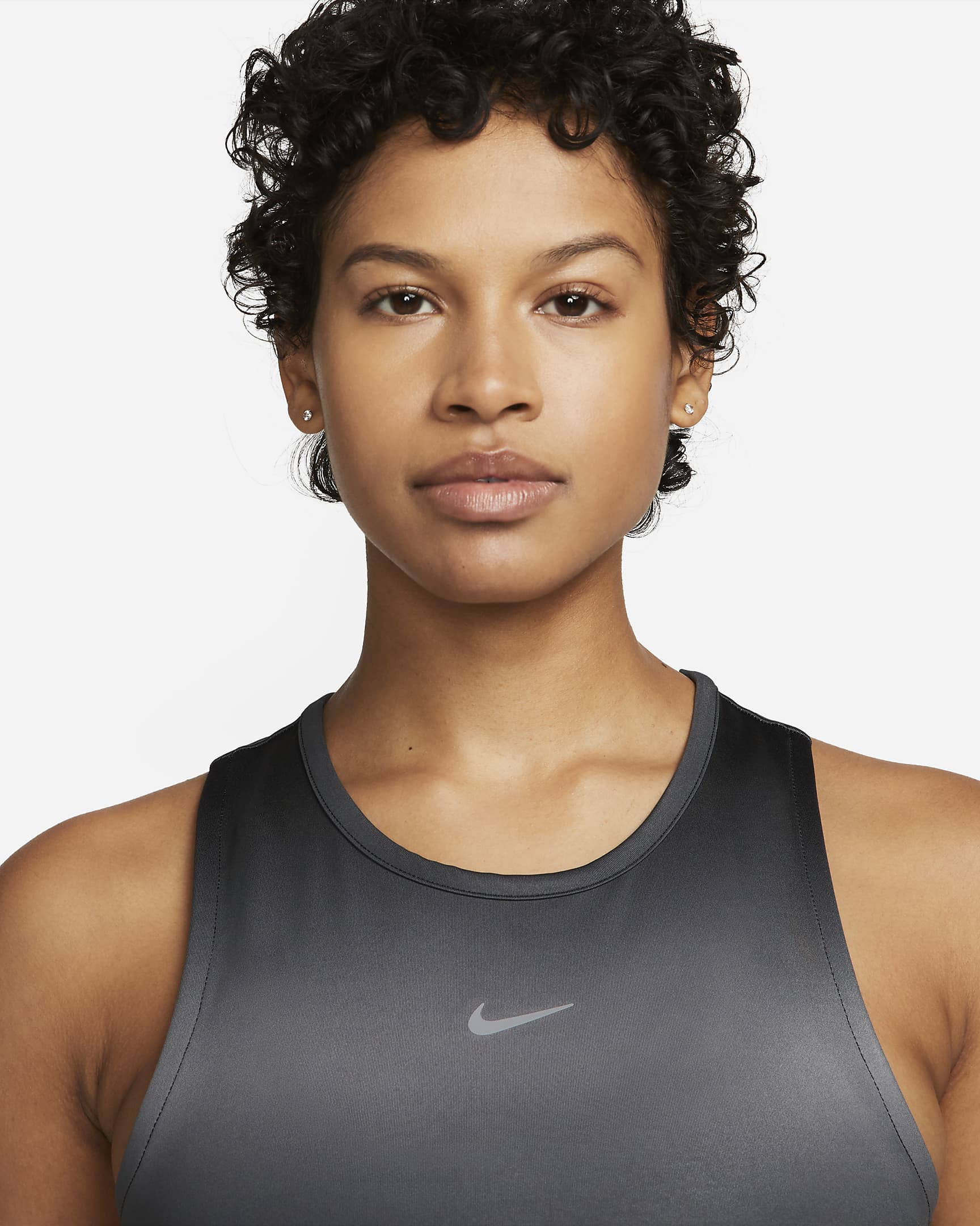 Nike Dri-FIT Swoosh Women's Cropped Running Tank Top. Nike UK