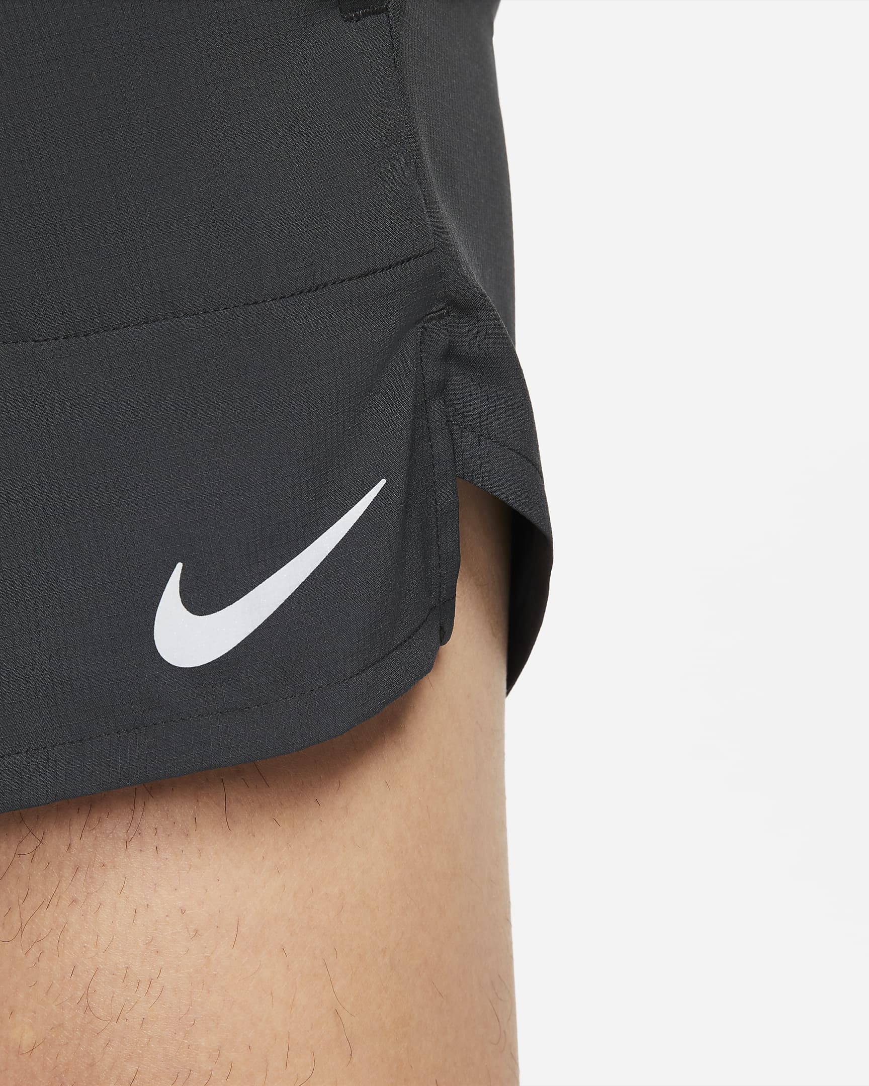 Nike Dri-FIT Stride Men's 13cm (approx.) Brief-Lined Running Shorts - Black/Black