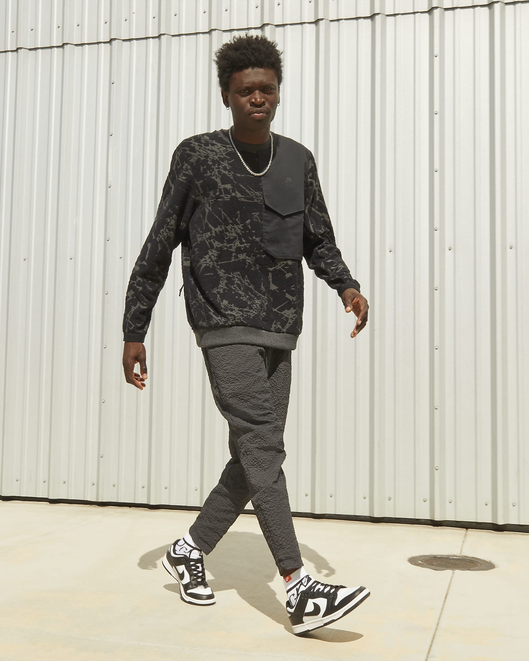 Chaussure Nike Dunk Low Retro pour Homme - Blanc/Blanc/Noir
