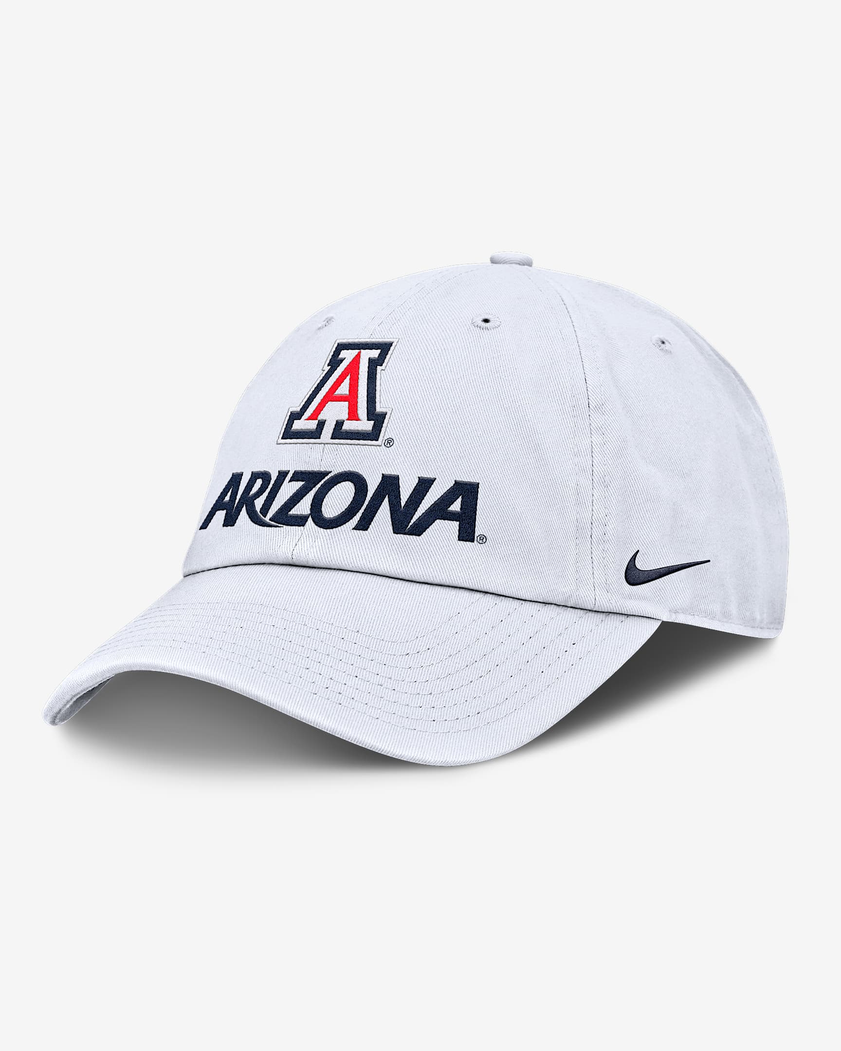 Arizona Sideline Club Gameday Men's Nike College Adjustable Hat - White